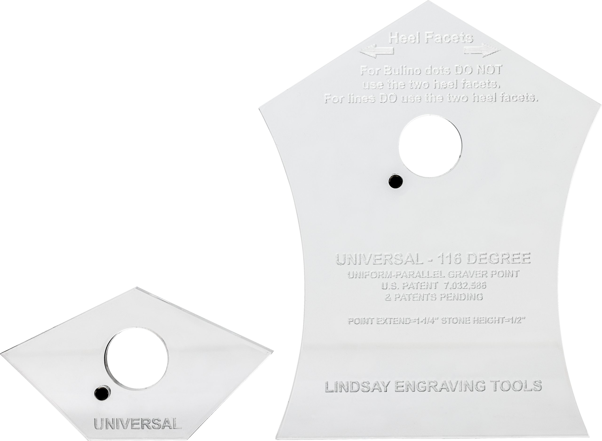 Engraving Templates for use with Lindsay Engraving Sharpening Systems & Fixture