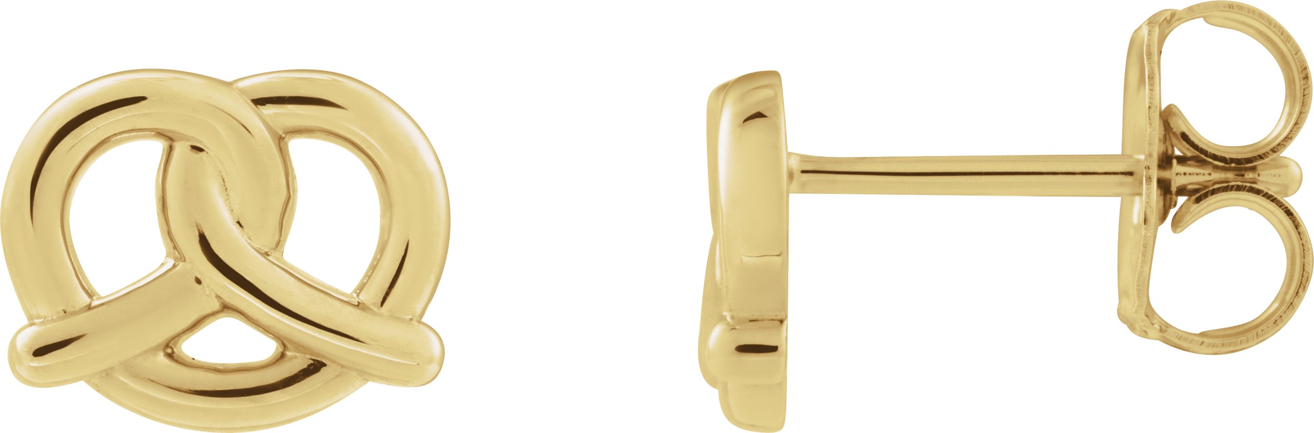 Pretzel Stud Earrings