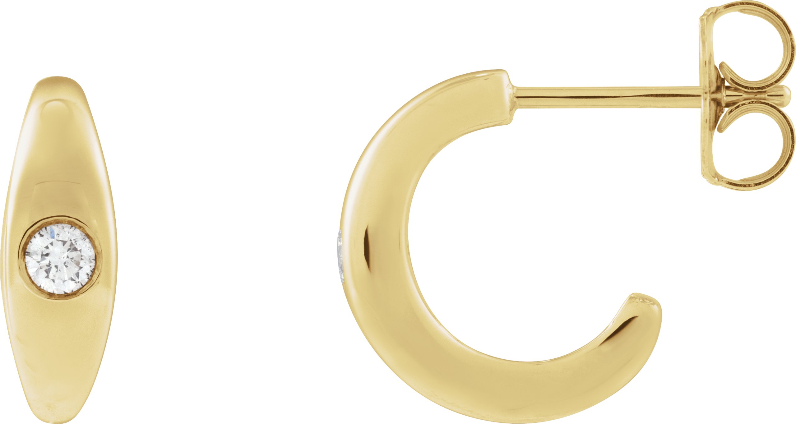 Accented Hoop Earrings