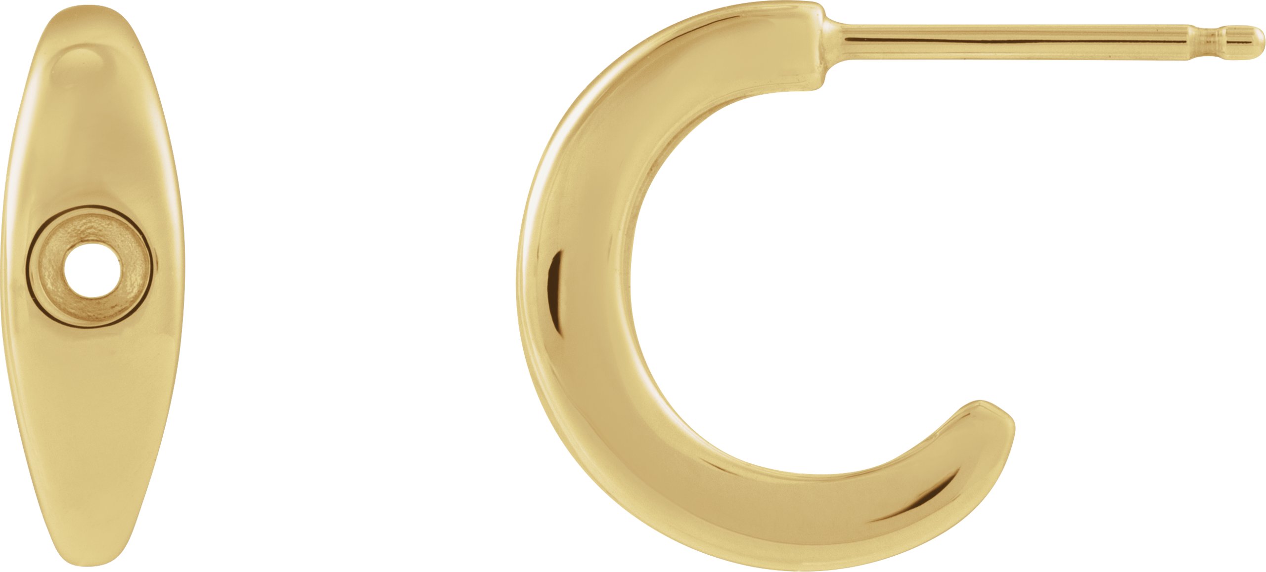 Accented Hoop Earrings