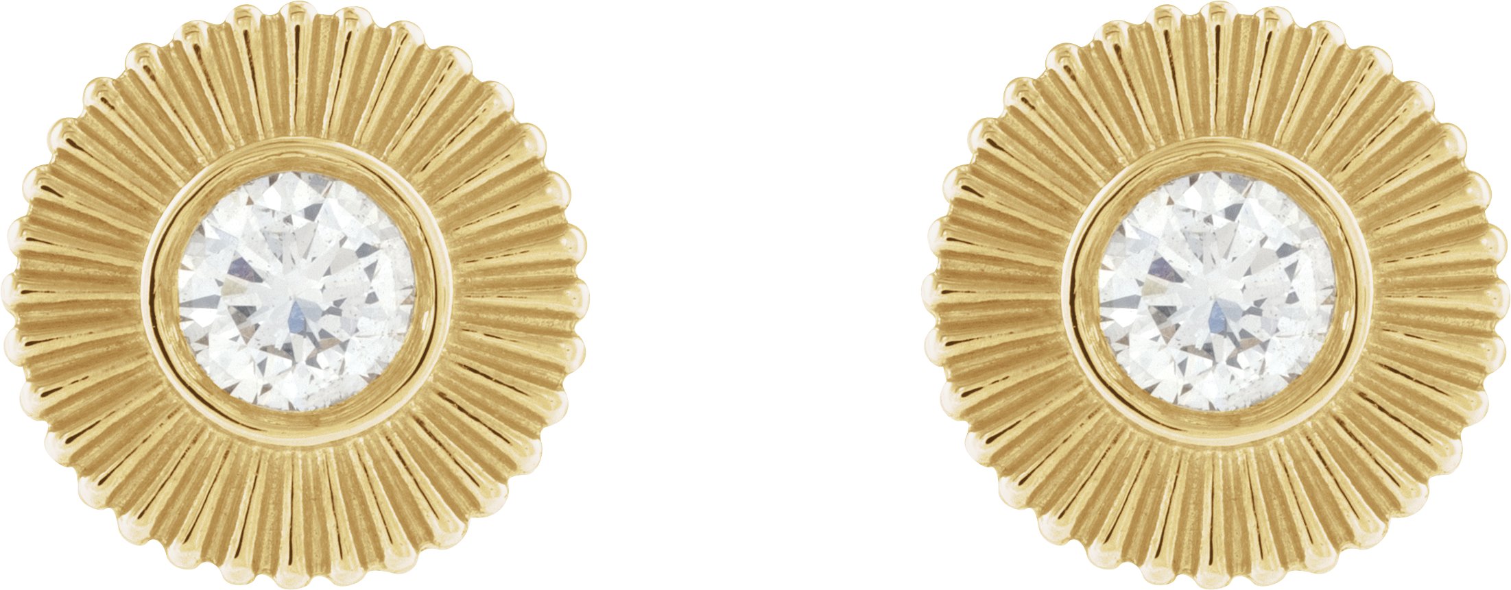 Alternative view of Accented Starburst Stud Earrings