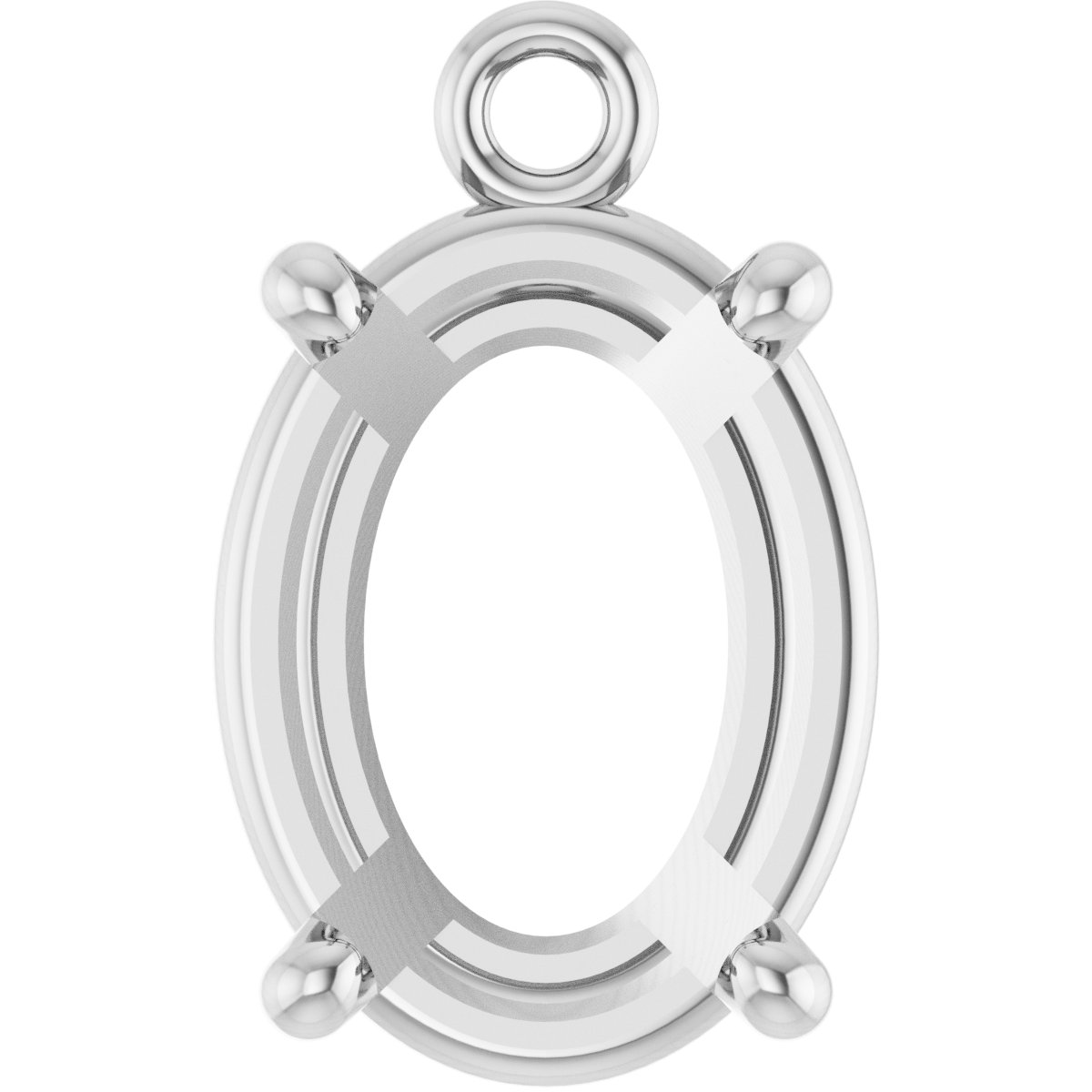 Round 4-Prong Basket Dangle