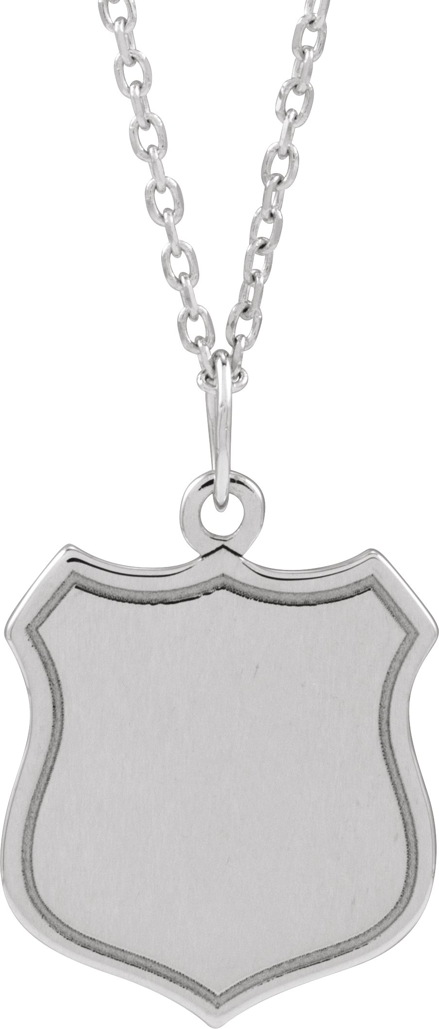 Engravable Police Badge Necklace or Pendant