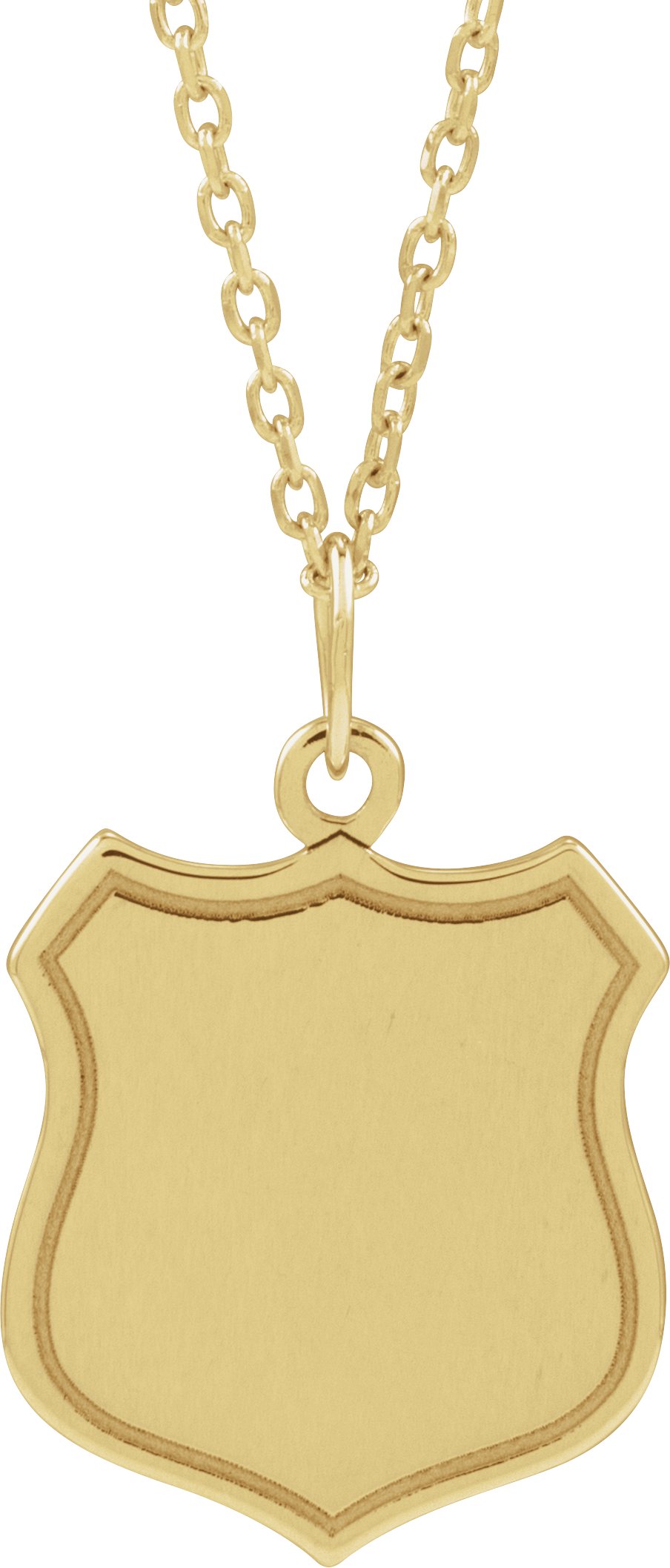 Engravable Police Badge Necklace or Pendant