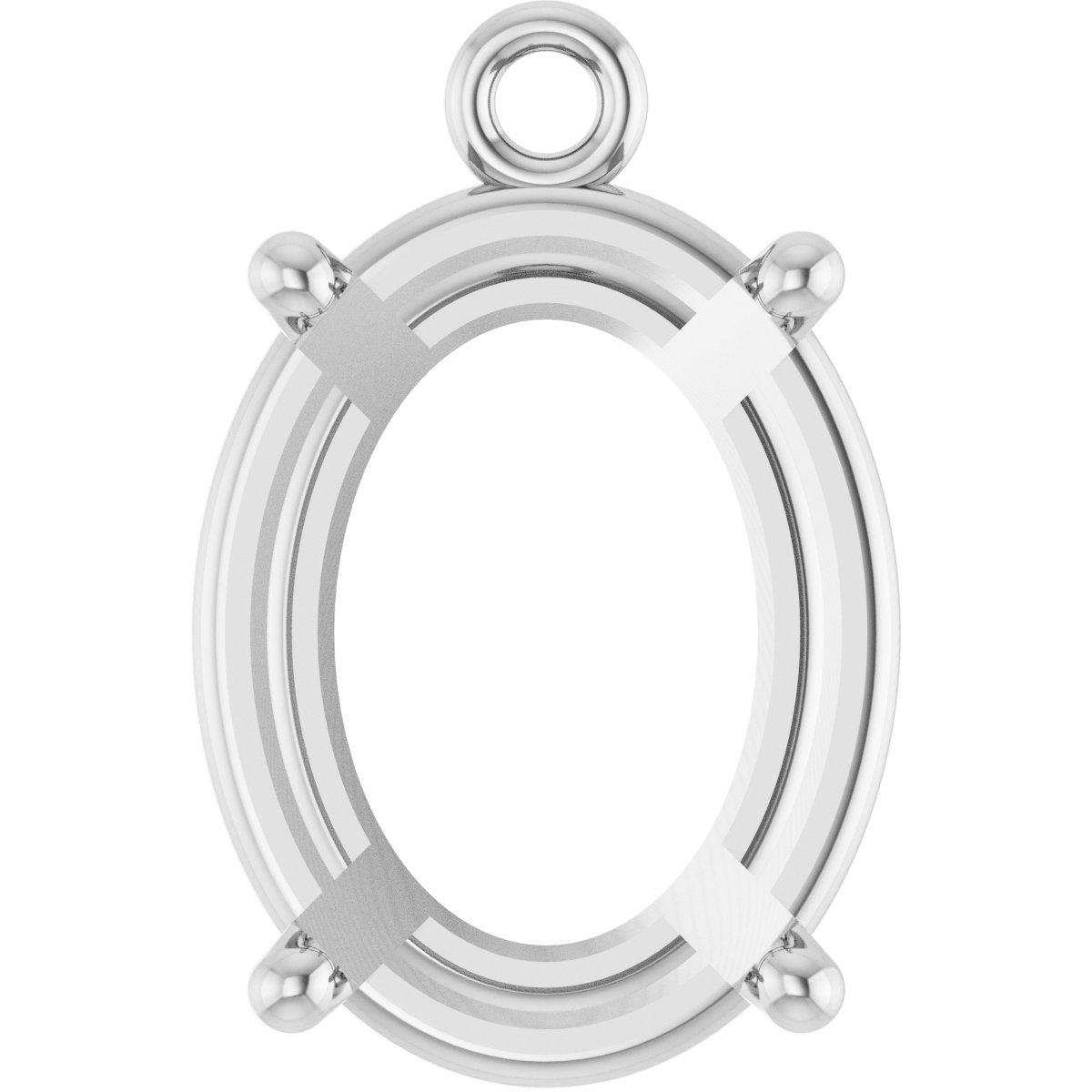 Round 4-Prong Basket Dangle