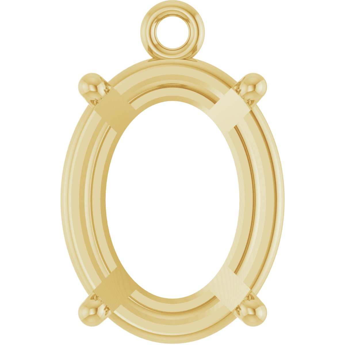 Round 4-Prong Basket Dangle