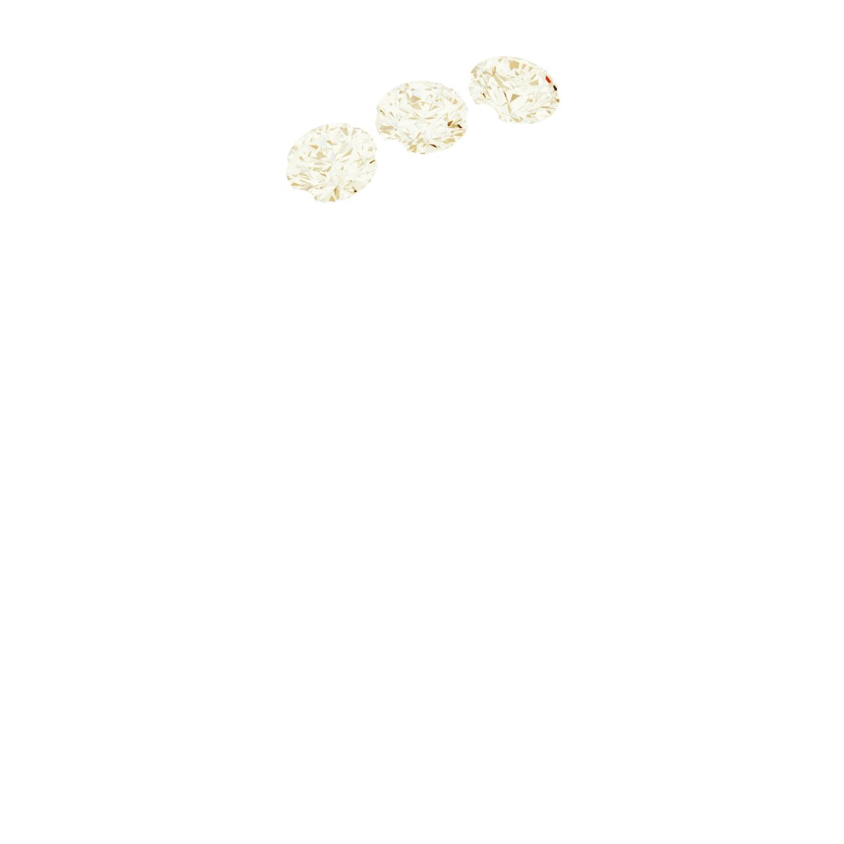 Three-Stone Stackable Ring