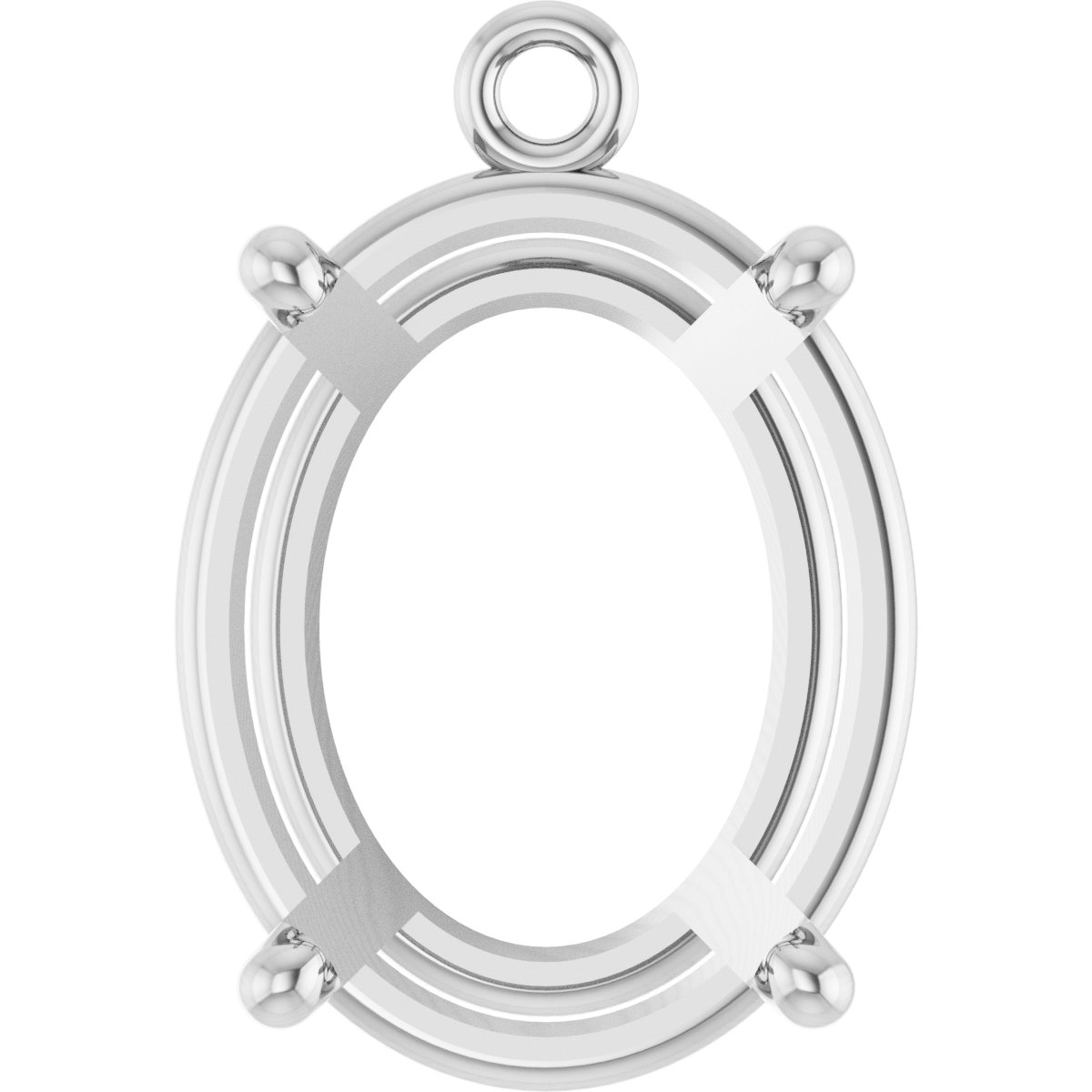 Round 4-Prong Basket Dangle