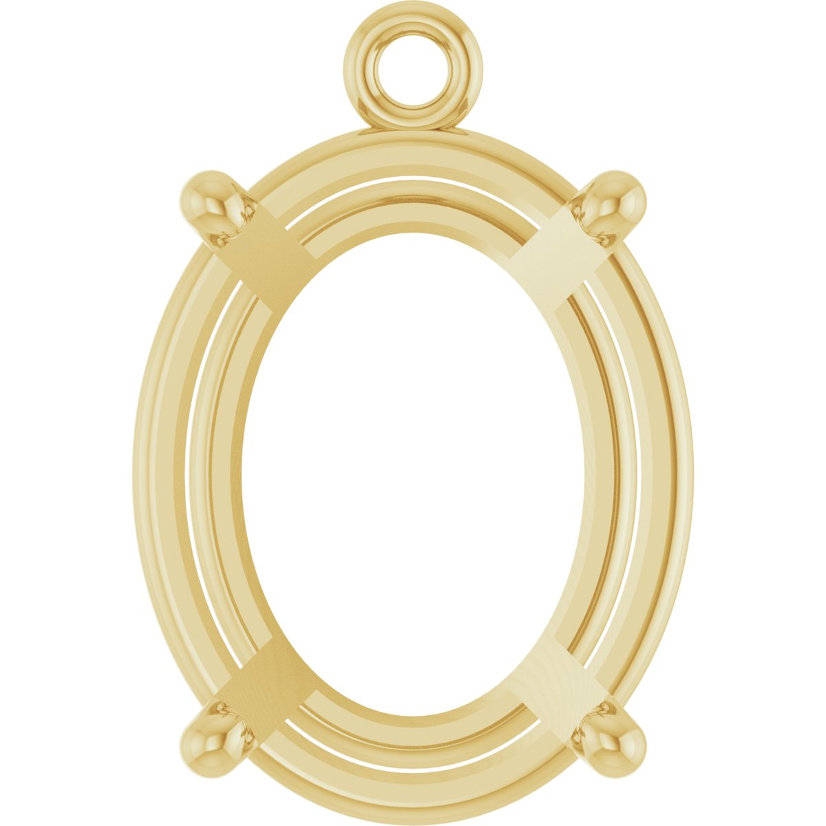 Round 4-Prong Basket Dangle