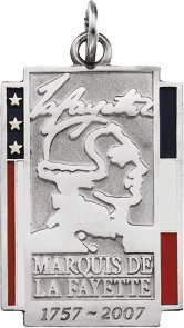 Marquis de La Fayette Commemorative Pendant