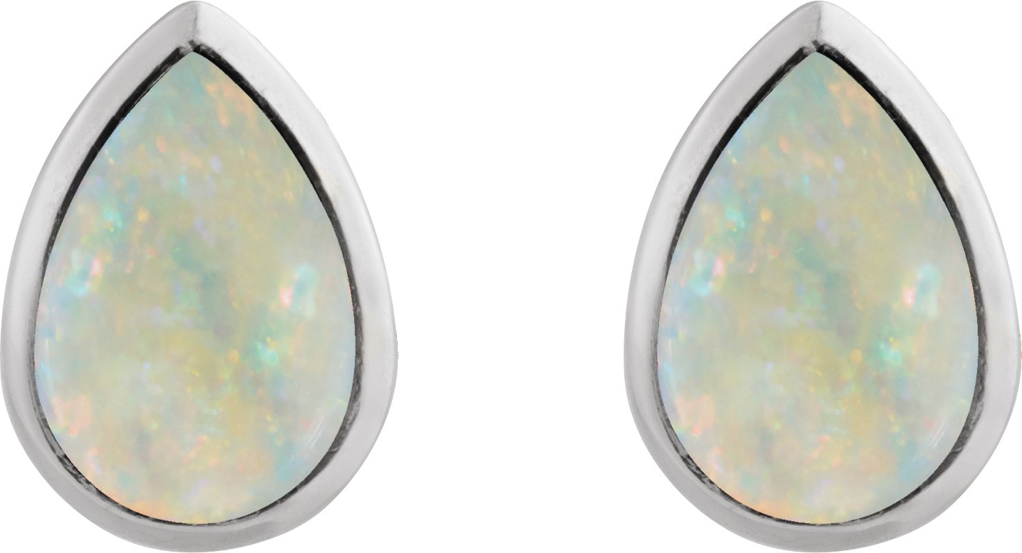 Natural Citrine Cabochon Earrings view 2
