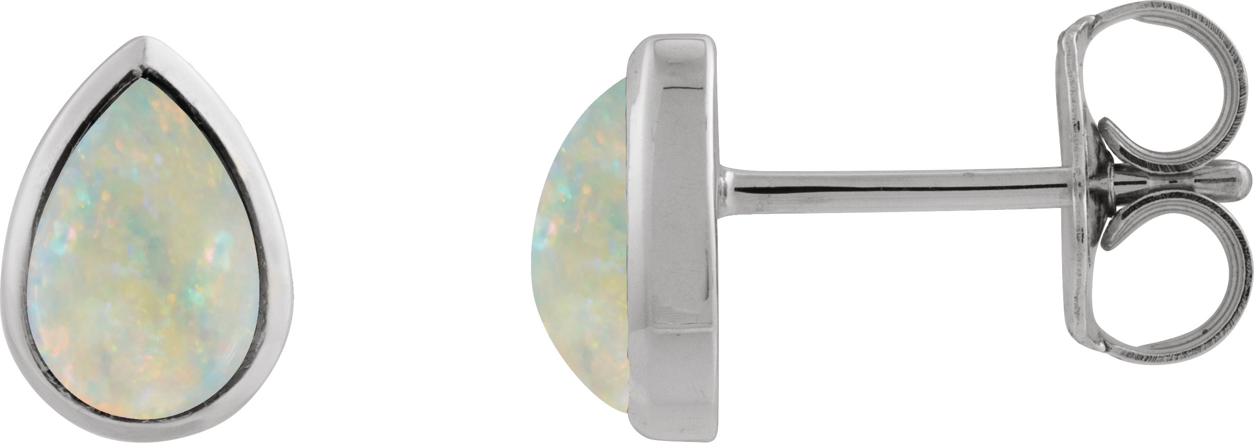 Natural Citrine Cabochon Earrings