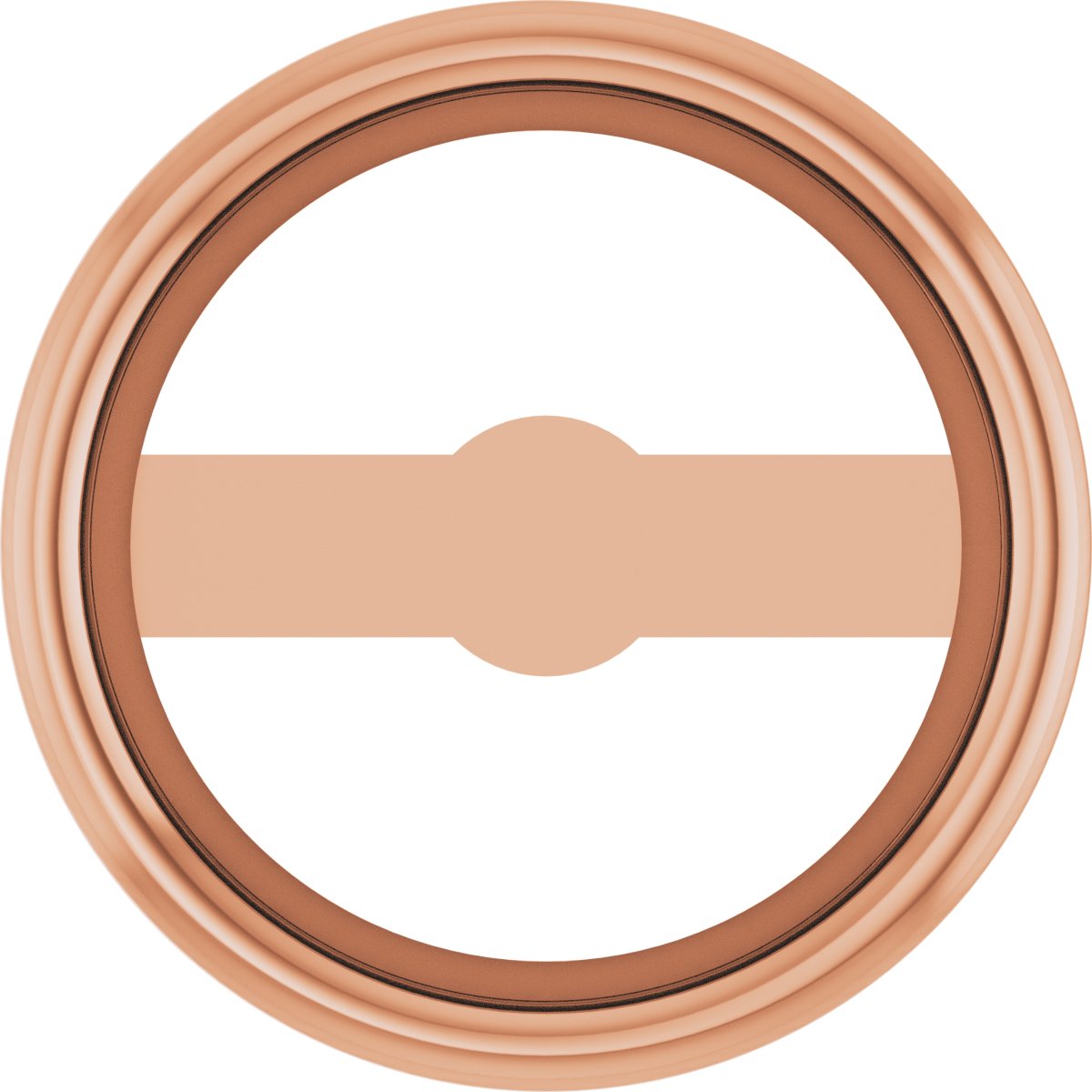 Round Micro Bezel-Set Earring Setting