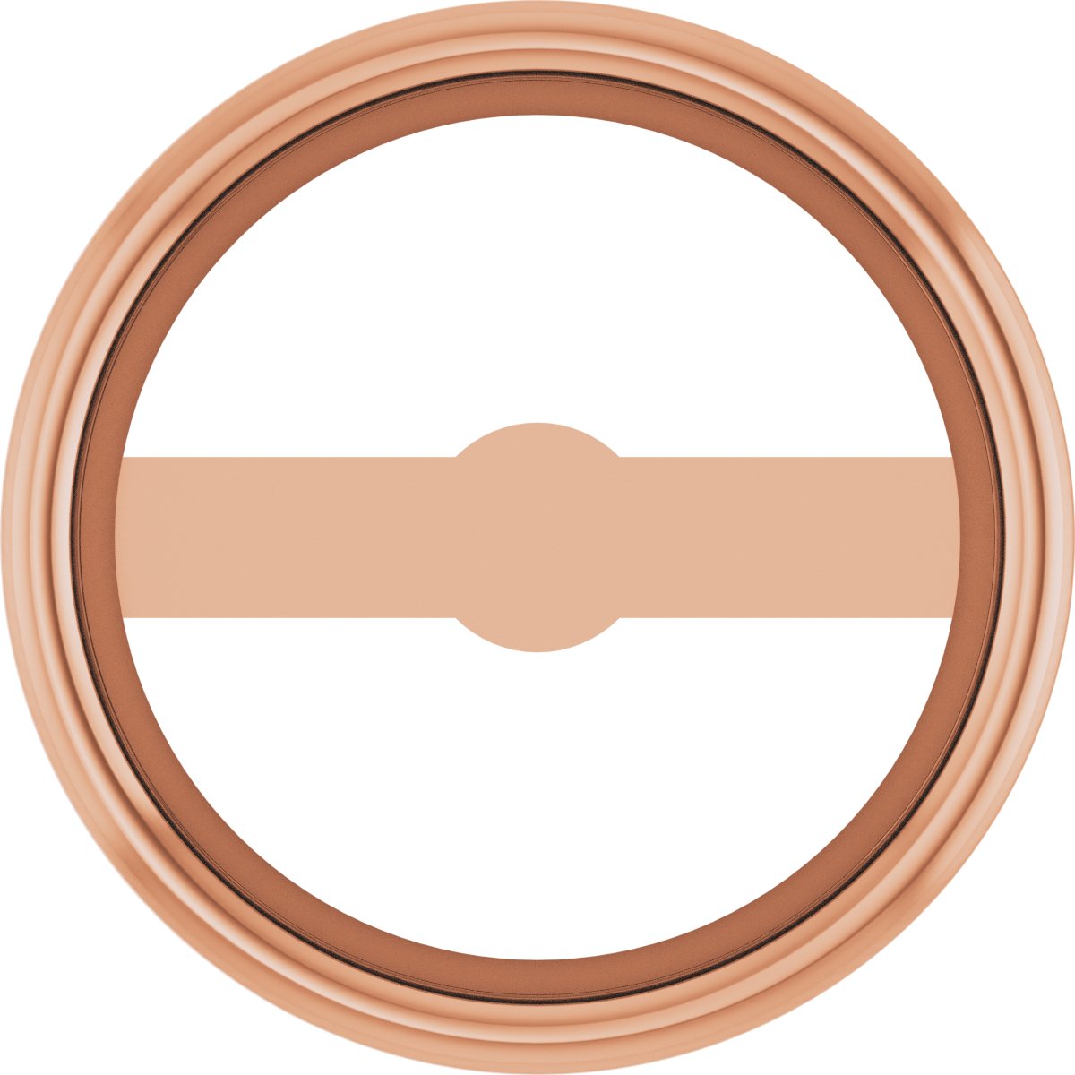 Round Micro Bezel-Set Earring Setting