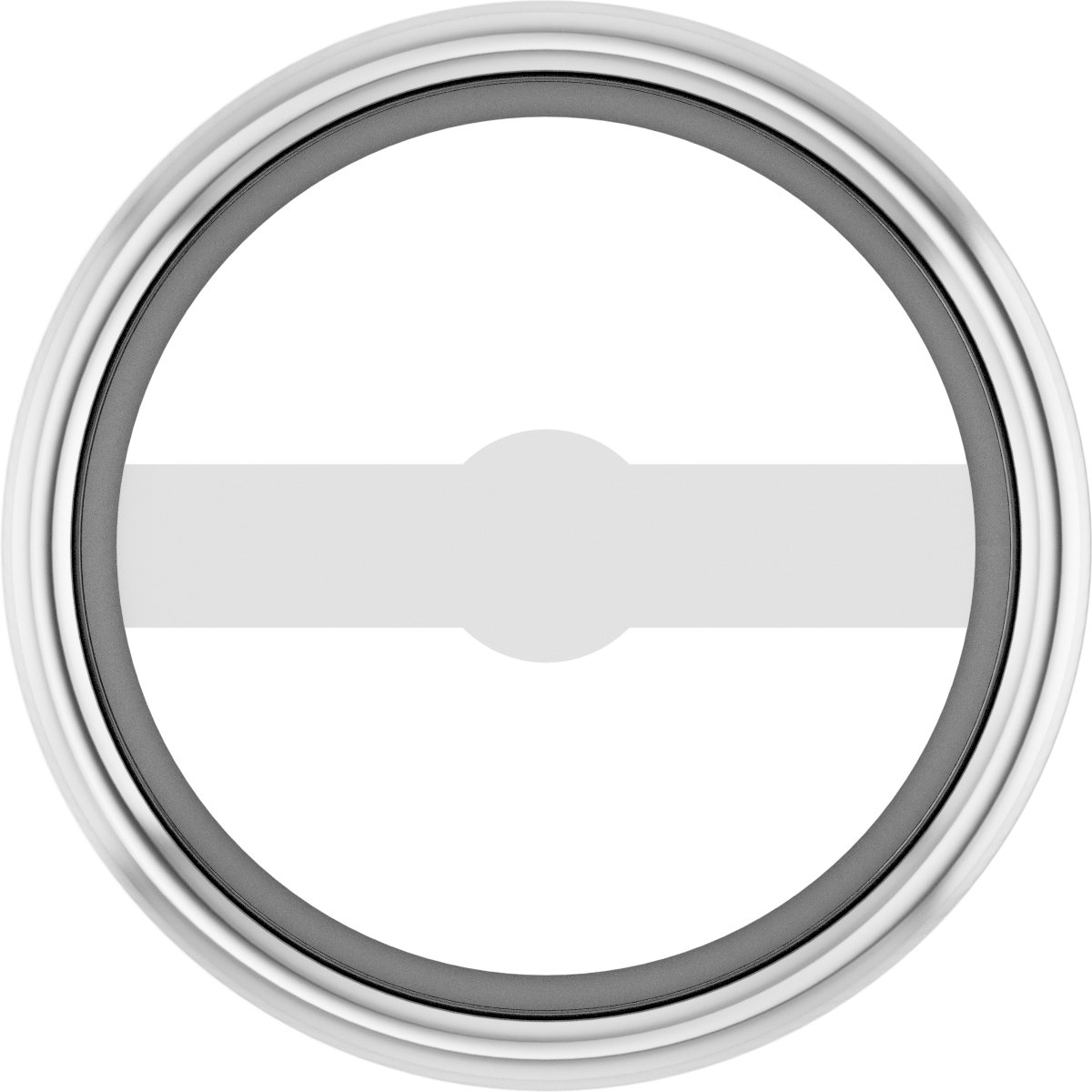 Round Micro Bezel-Set Earring Setting