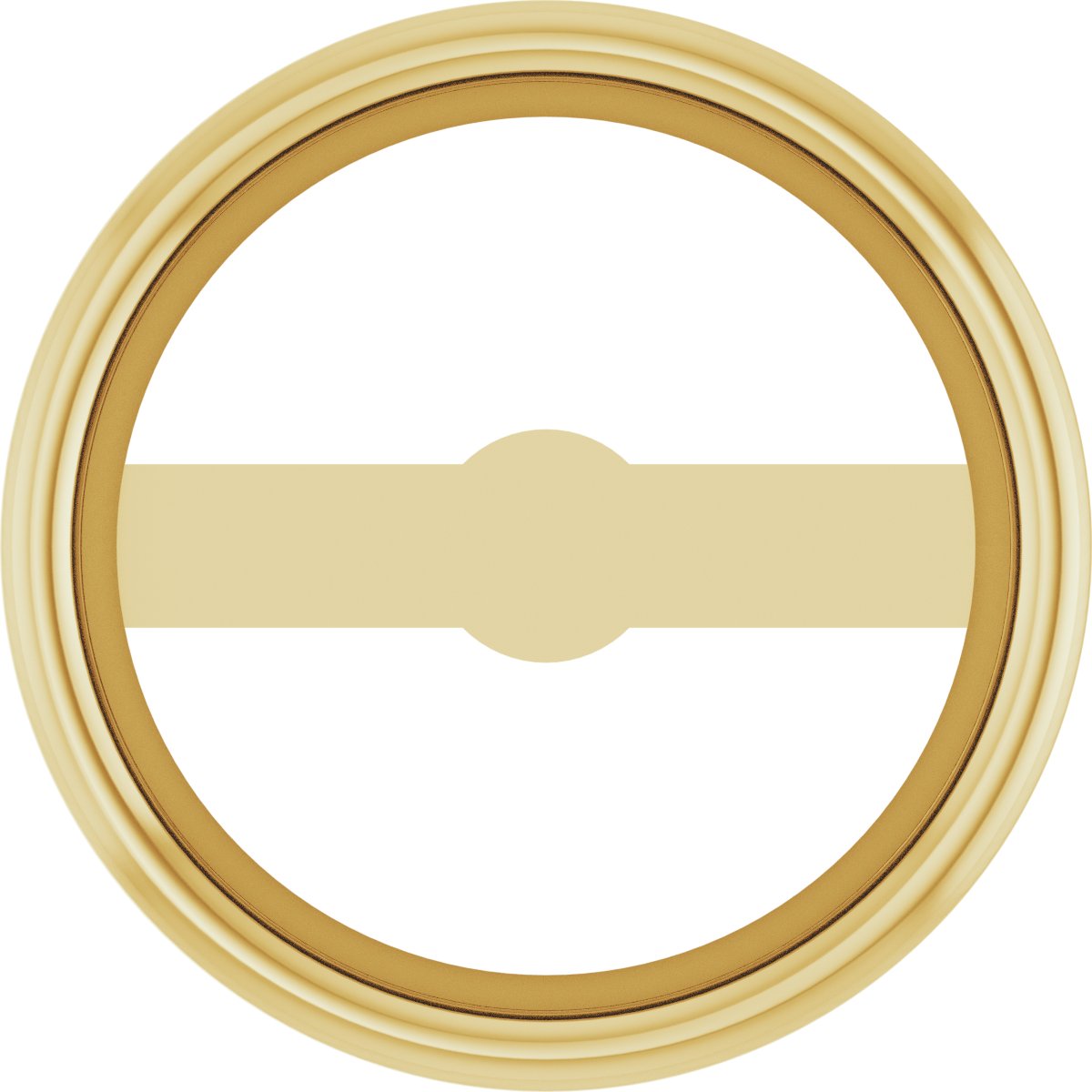 Round Micro Bezel-Set Earring Setting