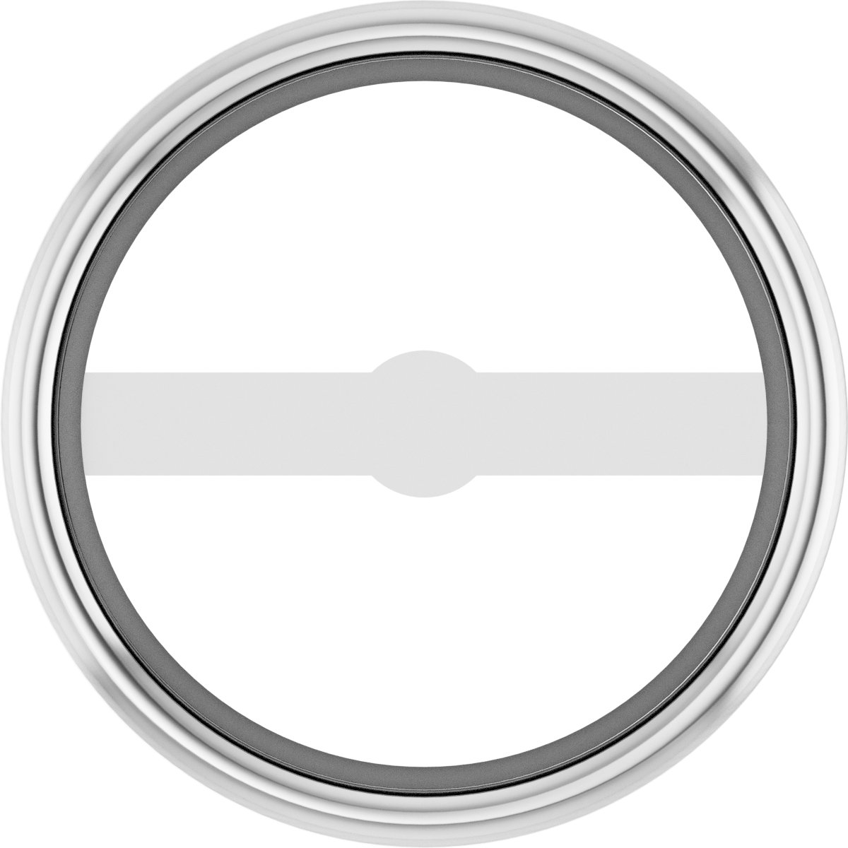 Round Micro Bezel-Set Earring Setting