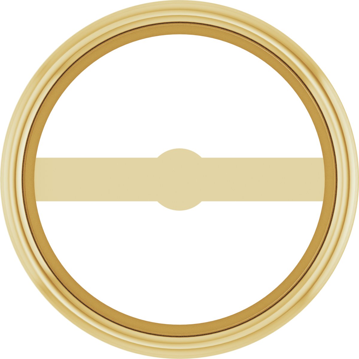 Round Micro Bezel-Set Earring Setting