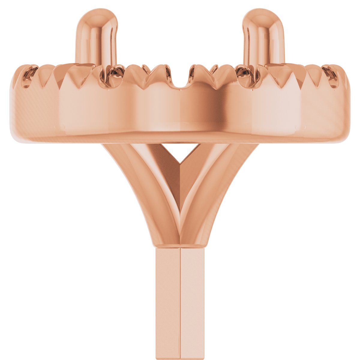 French-Set Halo-Style Peg Setting