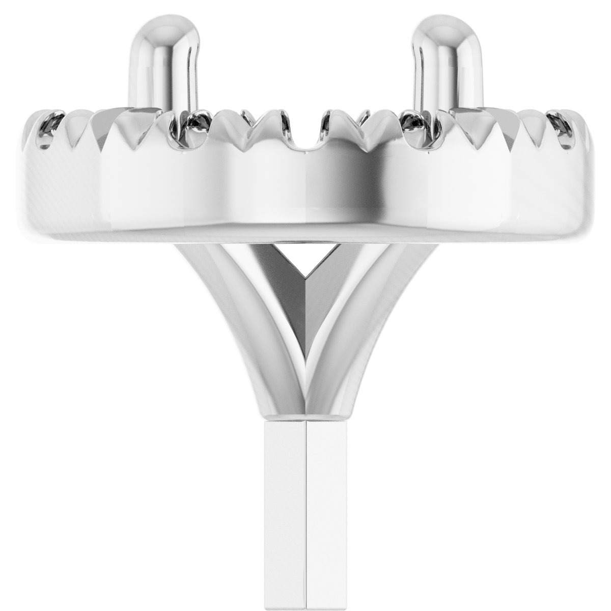 French-Set Halo-Style Peg Setting