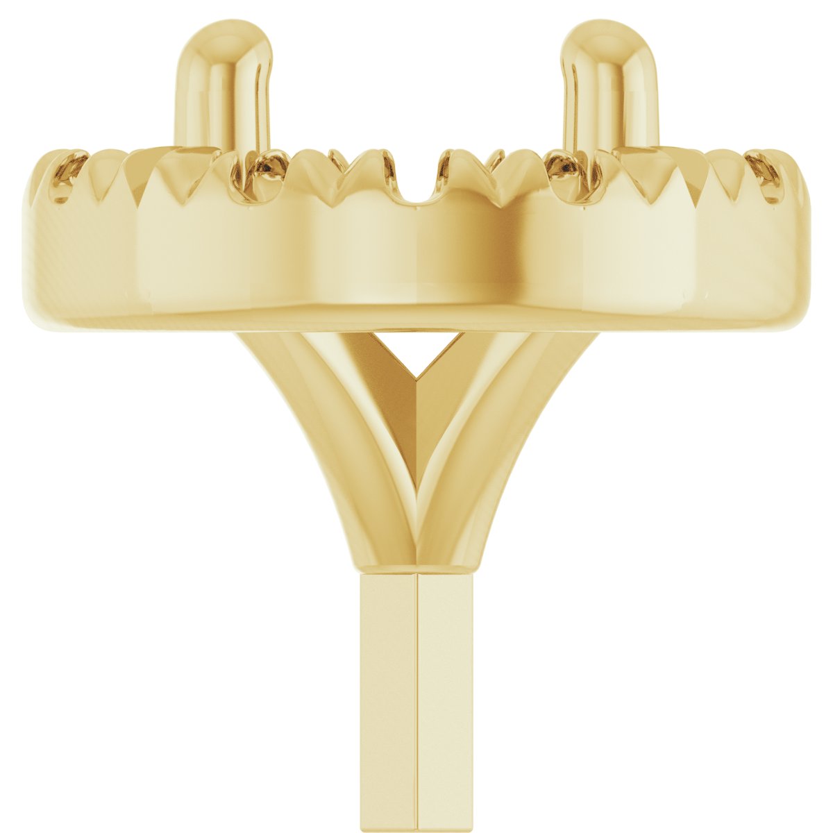 French-Set Halo-Style Peg Setting