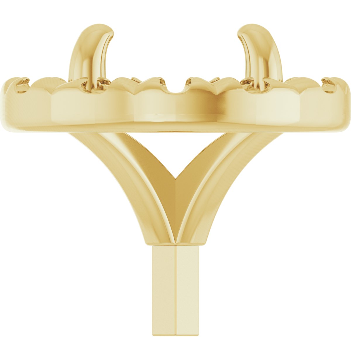 French-Set Halo-Style Peg Setting