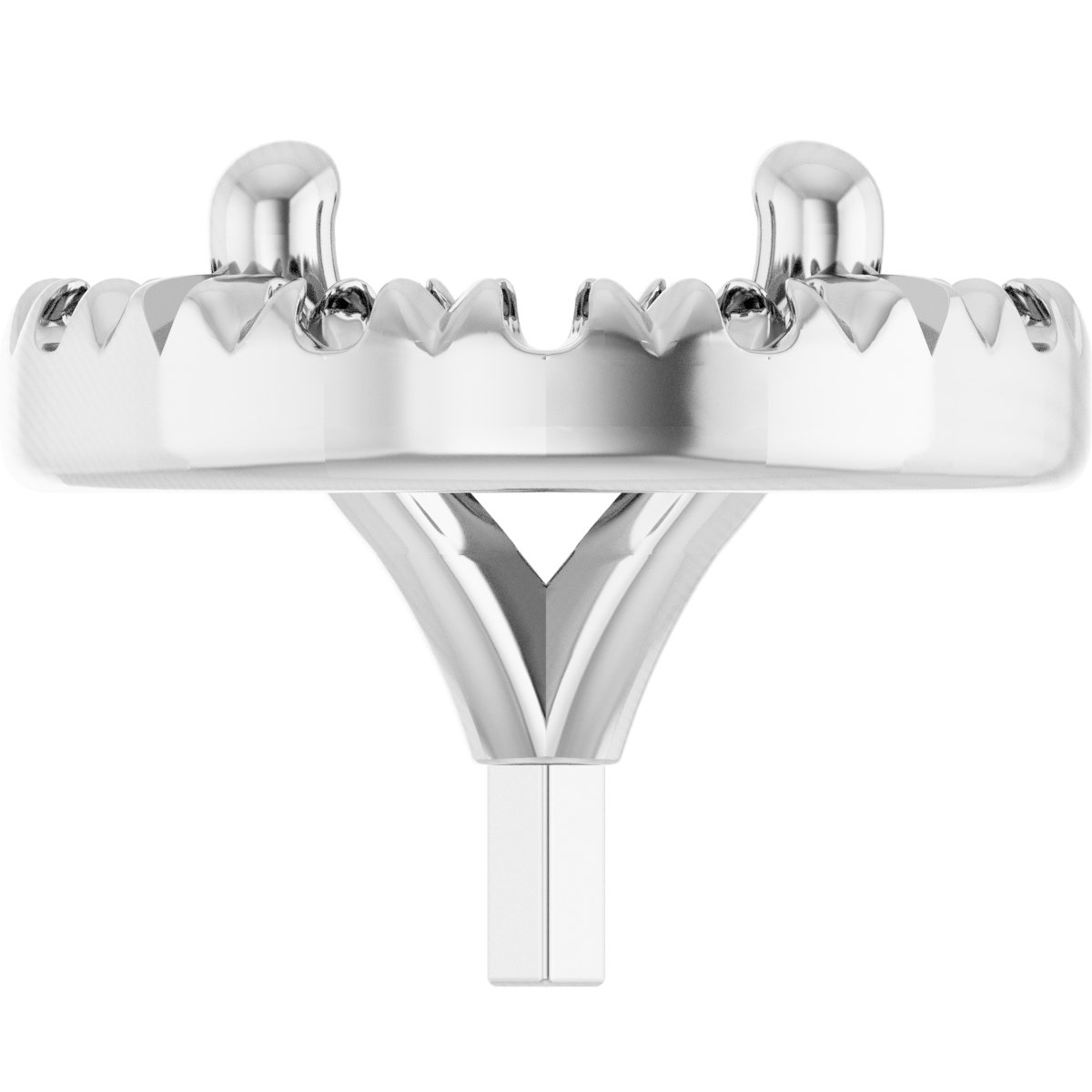 French-Set Halo-Style Peg Setting