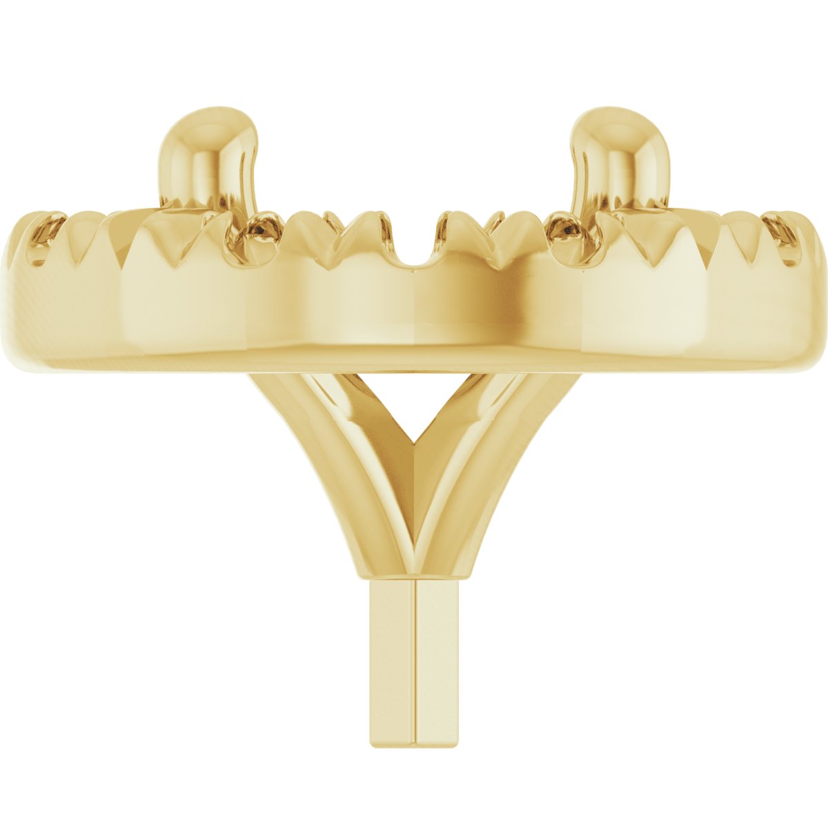 French-Set Halo-Style Peg Setting