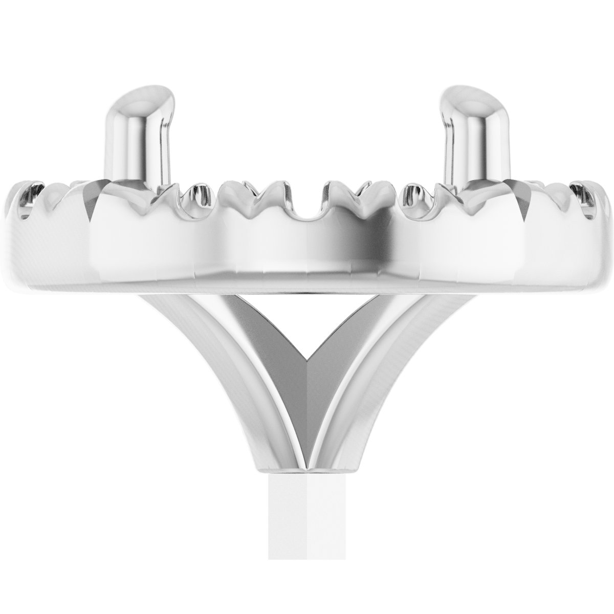 French-Set Halo-Style Peg Setting