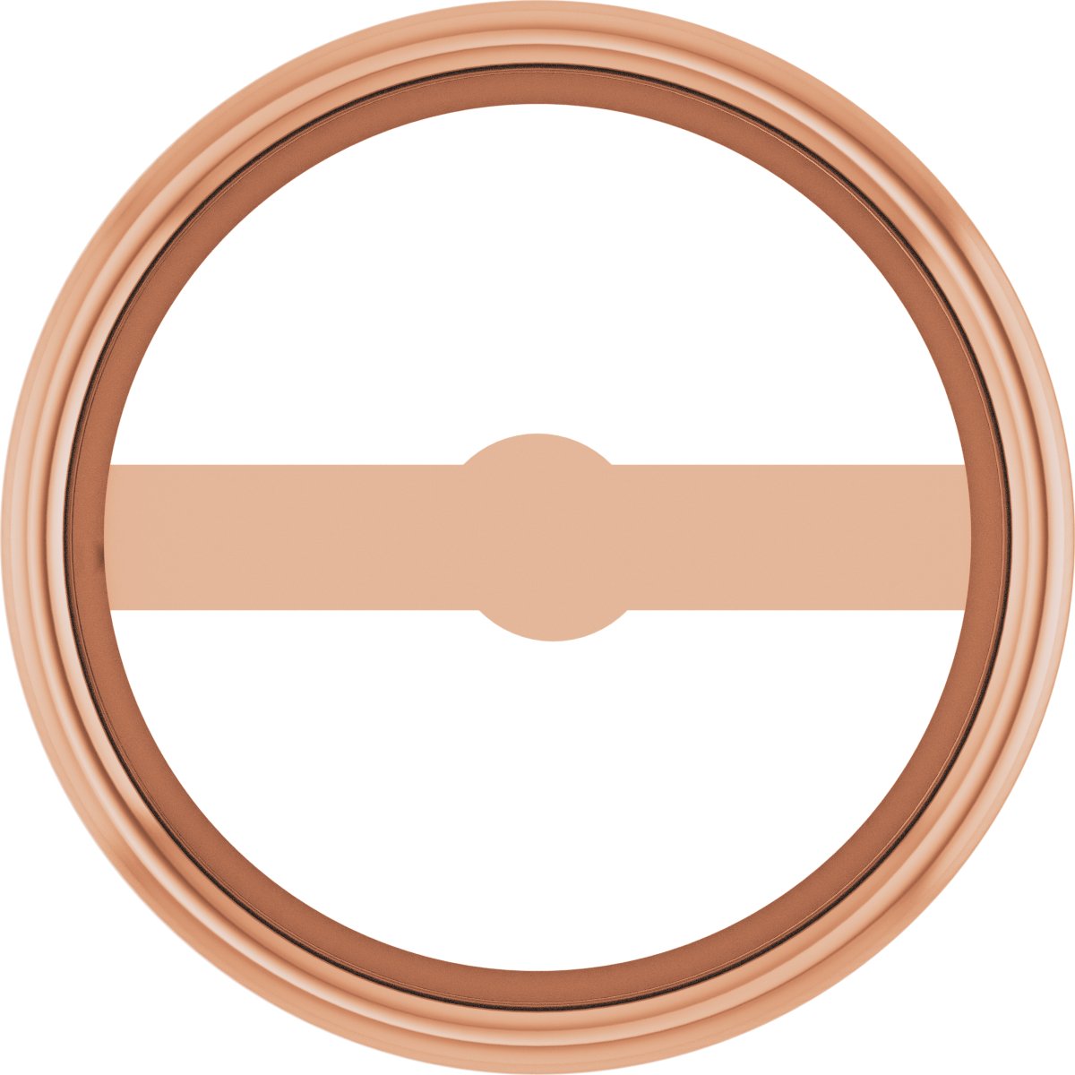 Round Micro Bezel-Set Earring Setting