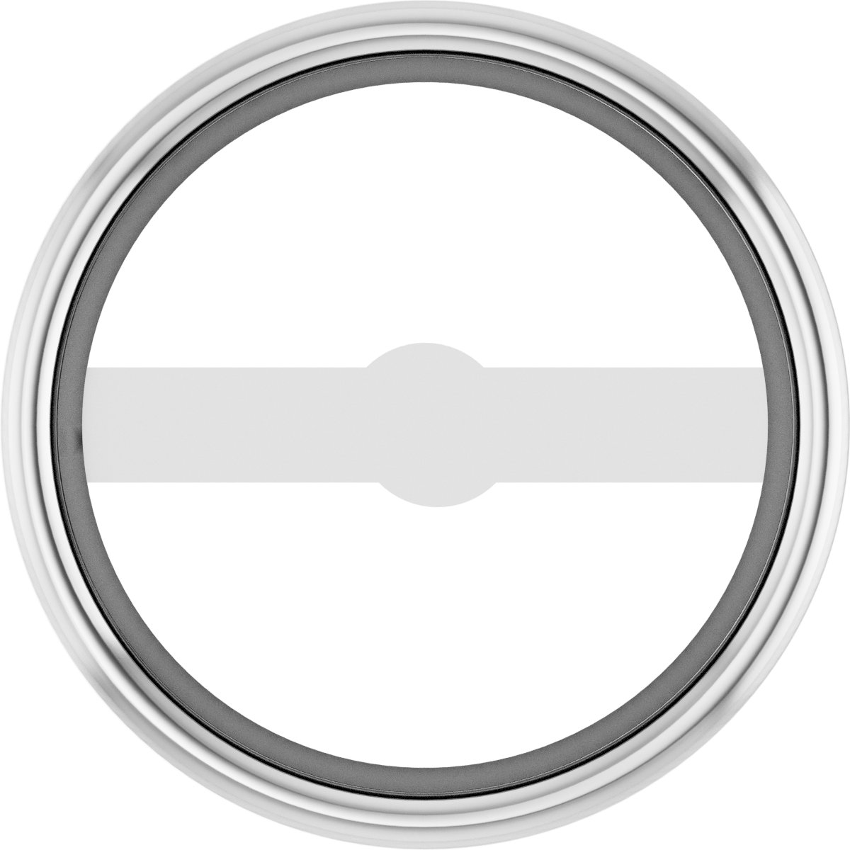 Round Micro Bezel-Set Earring Setting