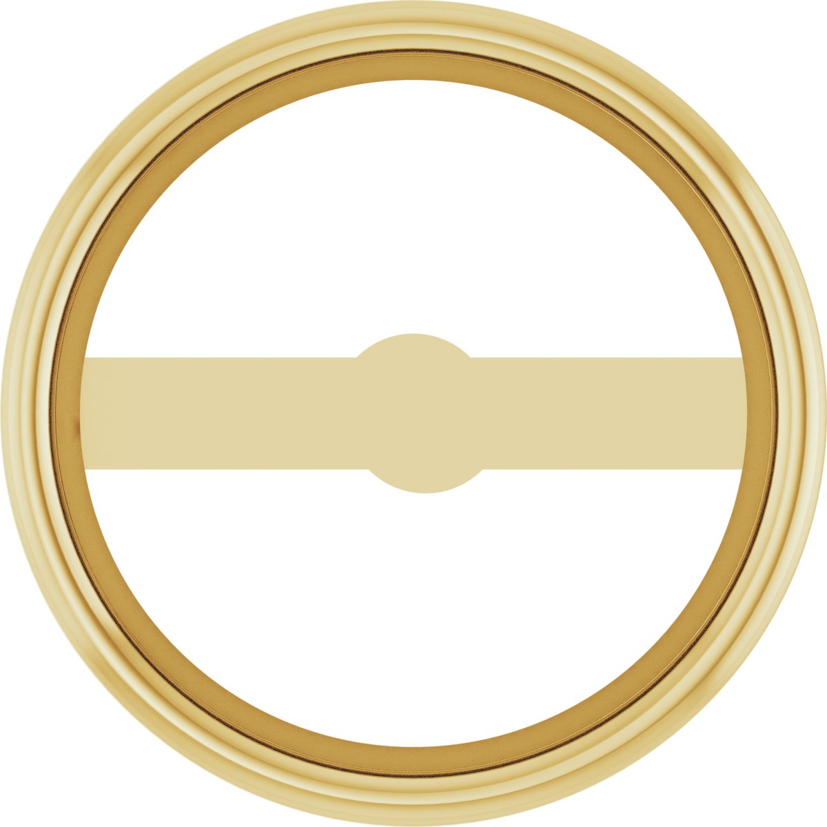 Round Micro Bezel-Set Earring Setting