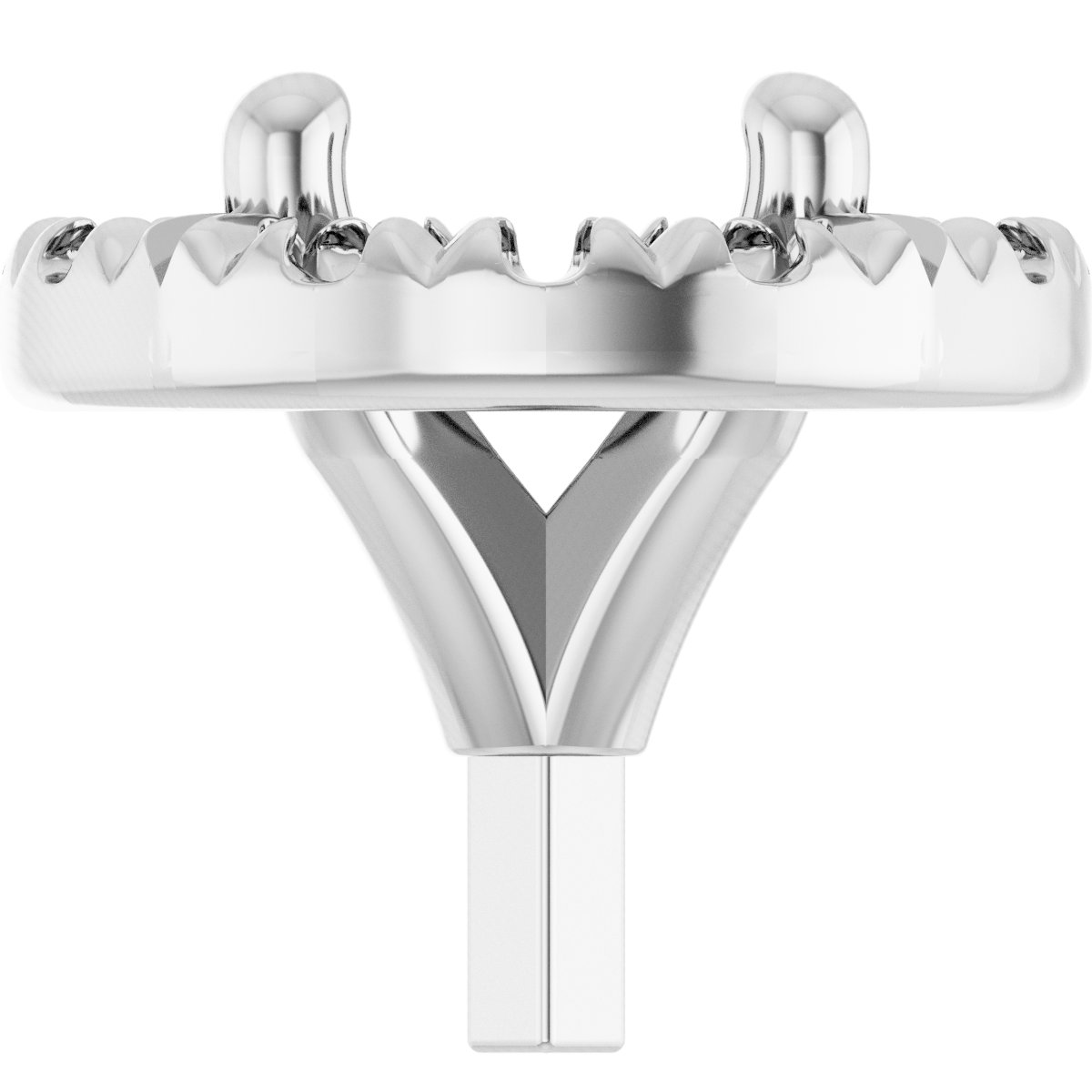 French-Set Halo-Style Peg Setting