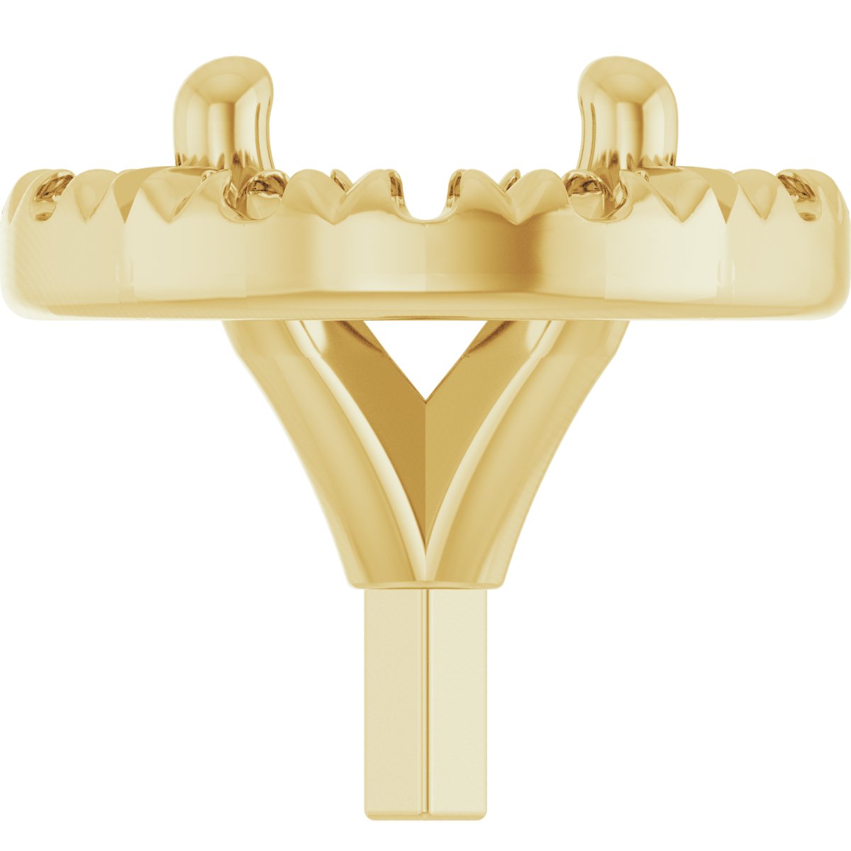 French-Set Halo-Style Peg Setting