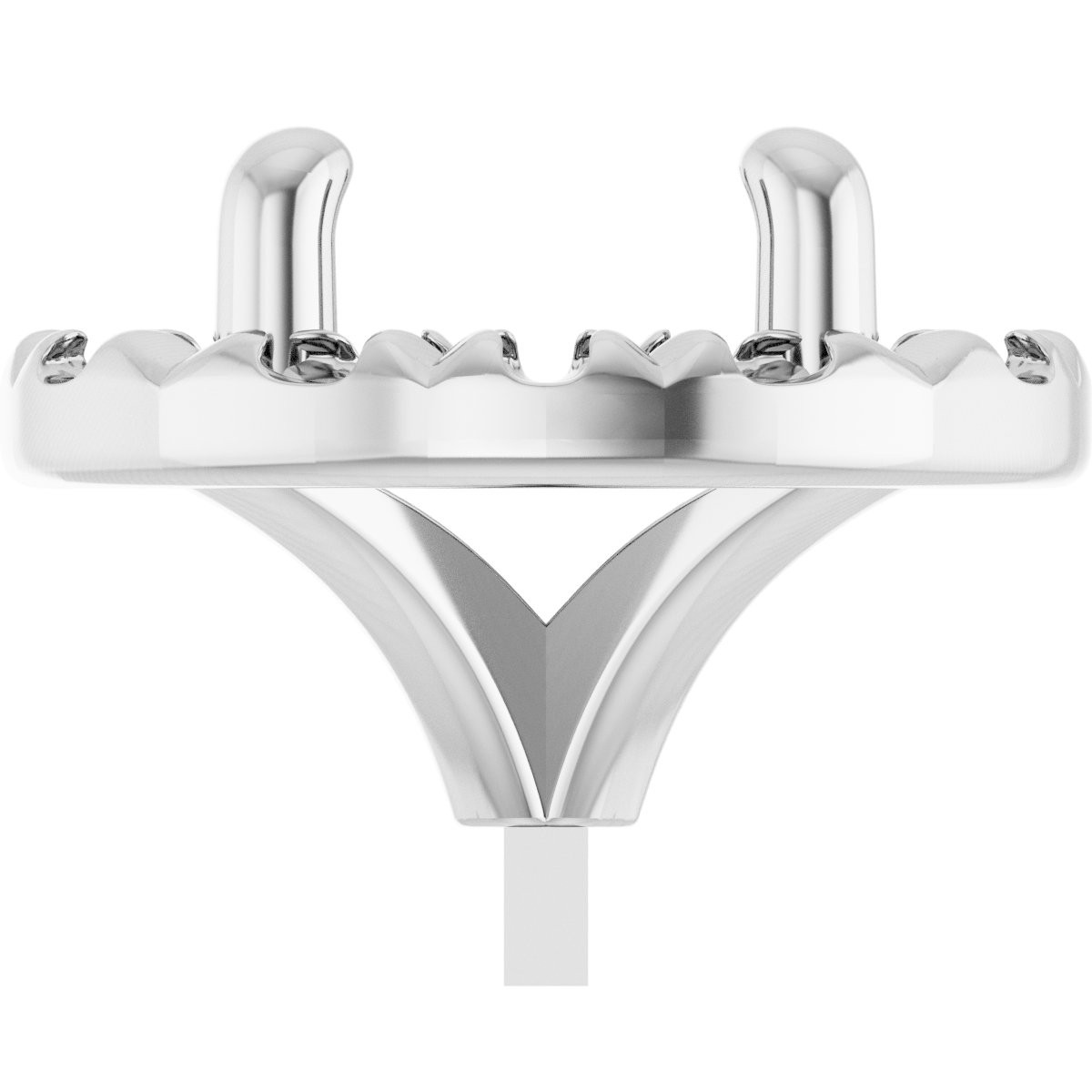 French-Set Halo-Style Peg Setting
