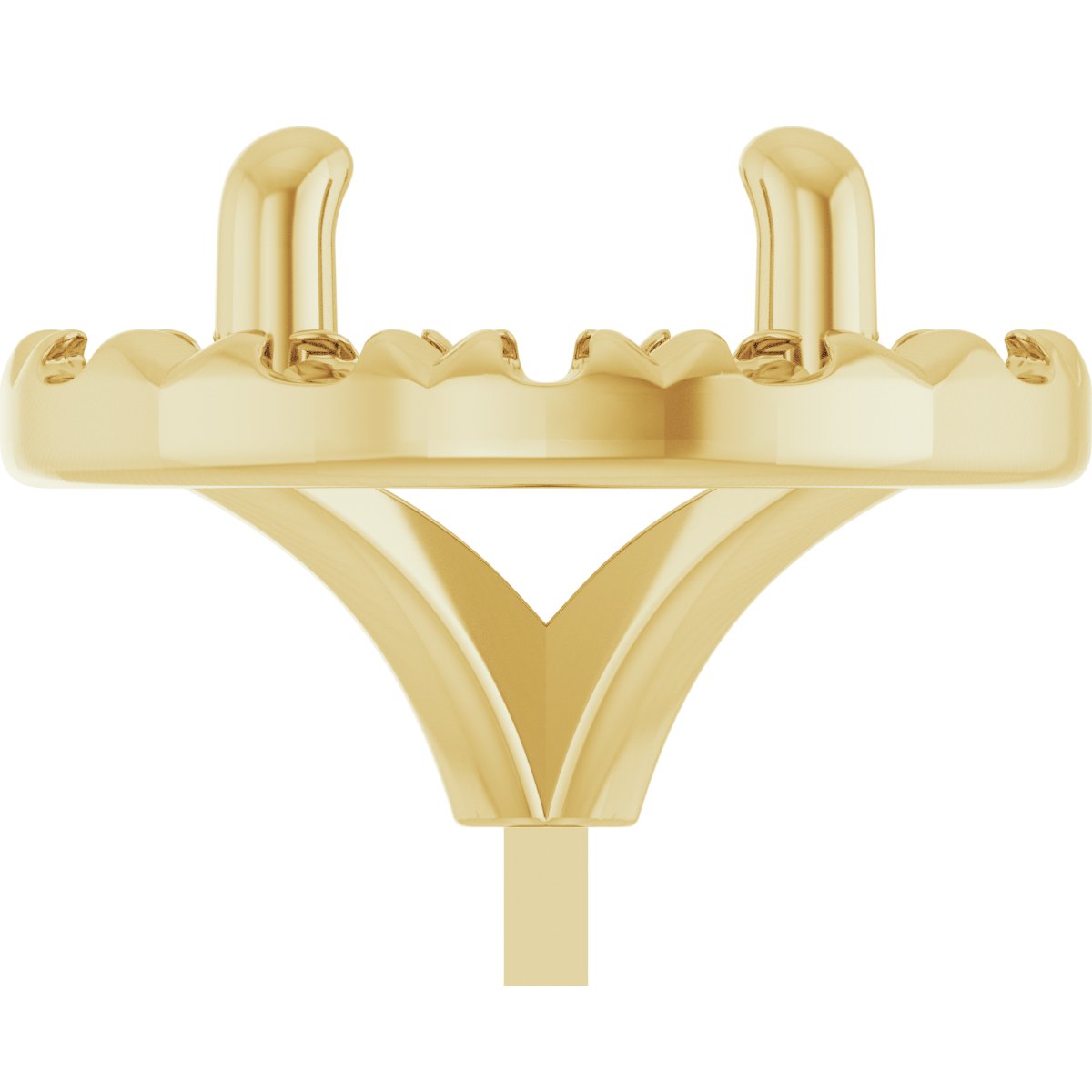 French-Set Halo-Style Peg Setting