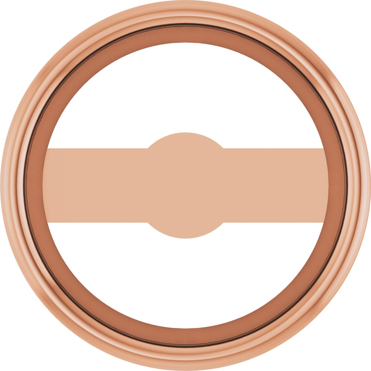 Round Micro Bezel-Set Earring Setting