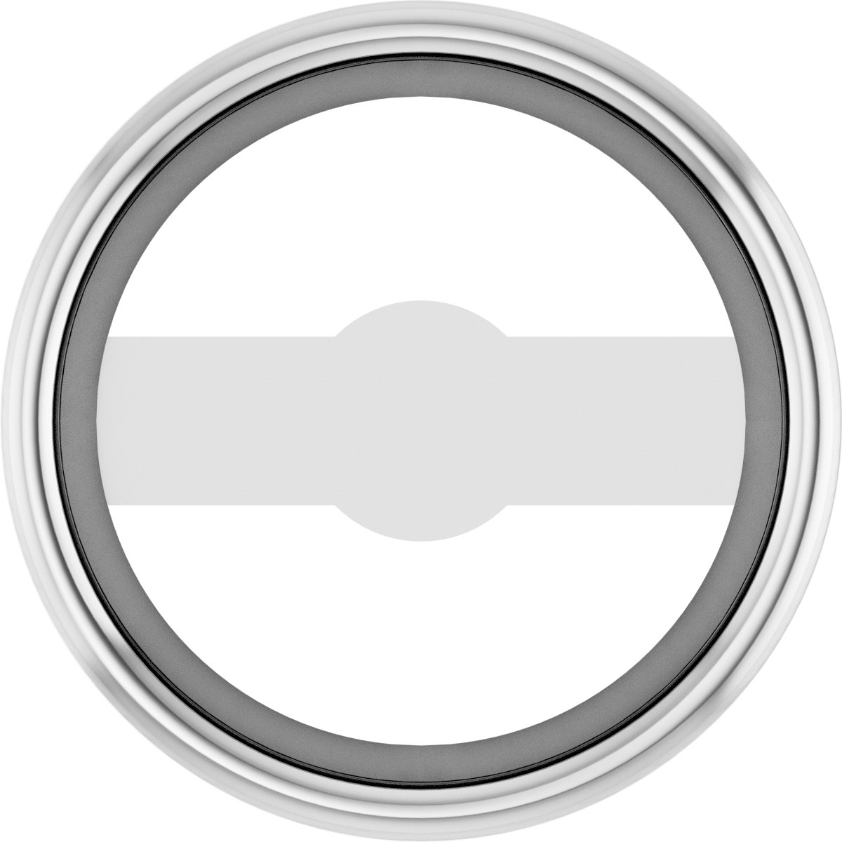 Round Micro Bezel-Set Earring Setting