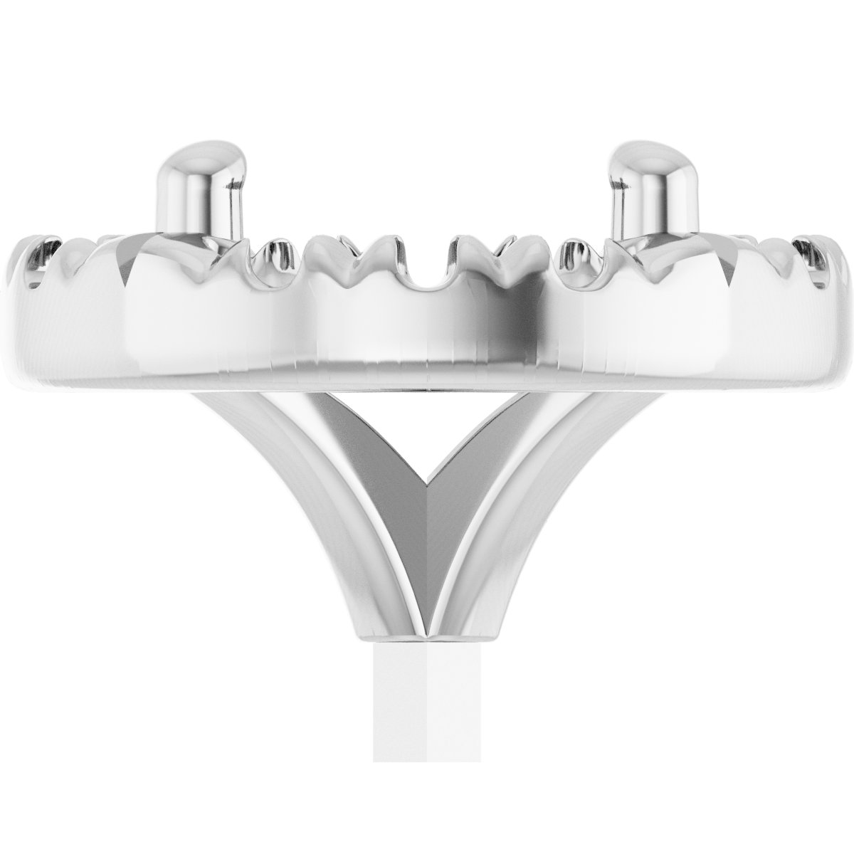 French-Set Halo-Style Peg Setting