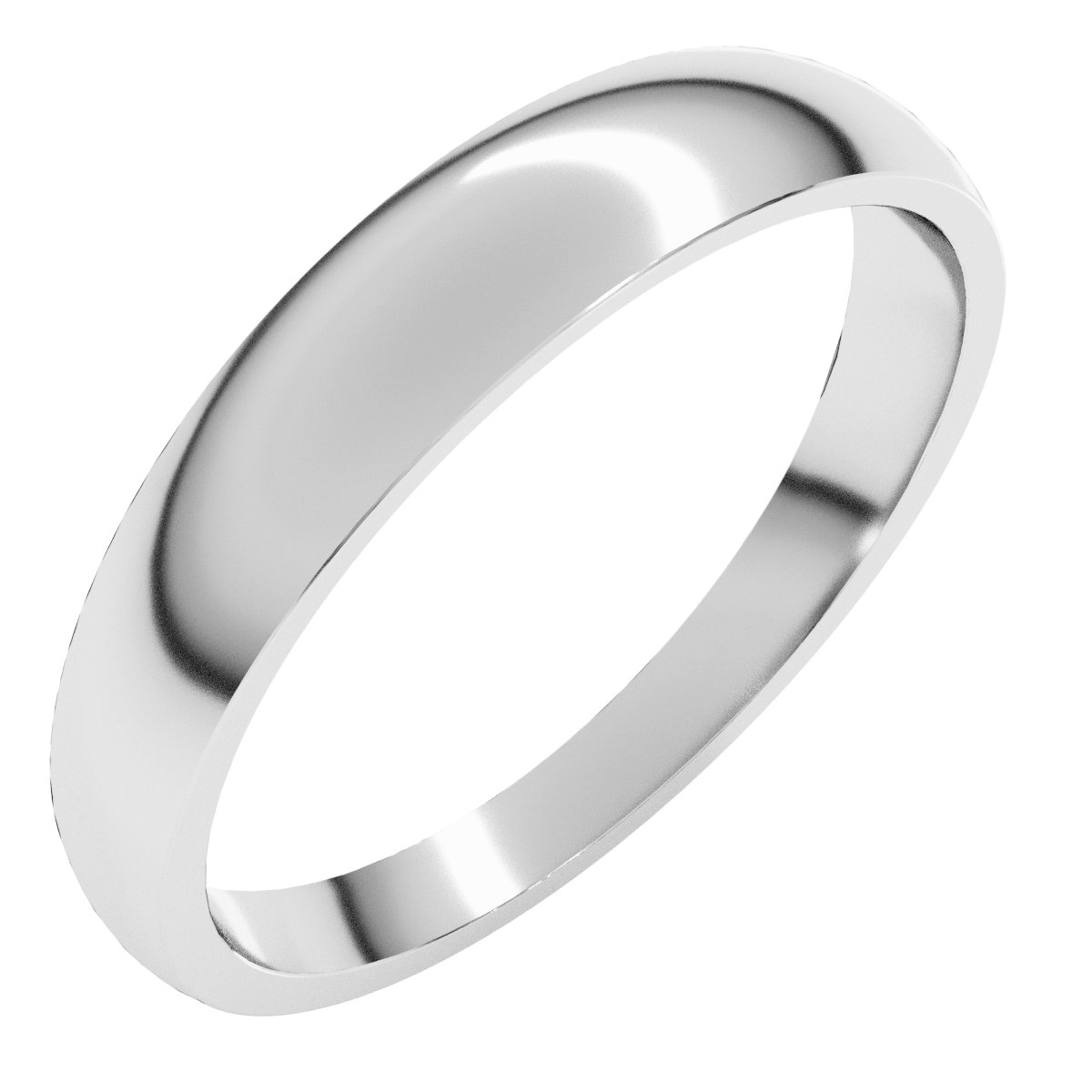Tapered Comfort-Fit Half Round Band