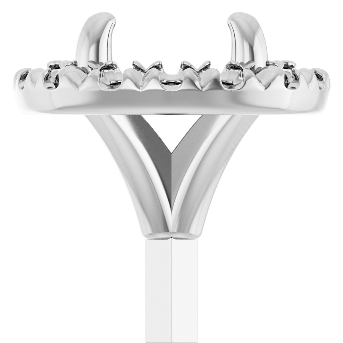 Round 4-Prong Halo-Style Peg Setting