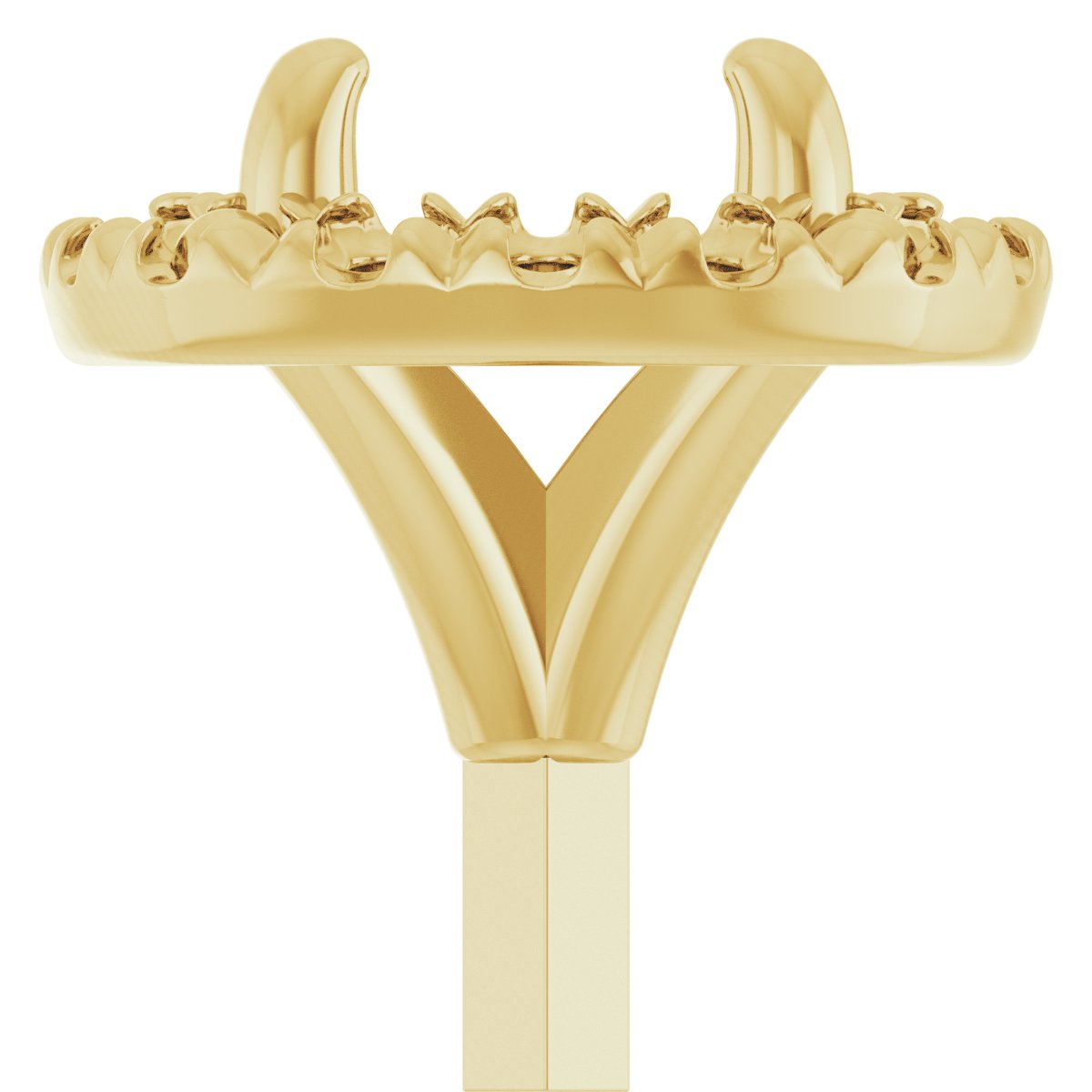 Round 4-Prong Halo-Style Peg Setting