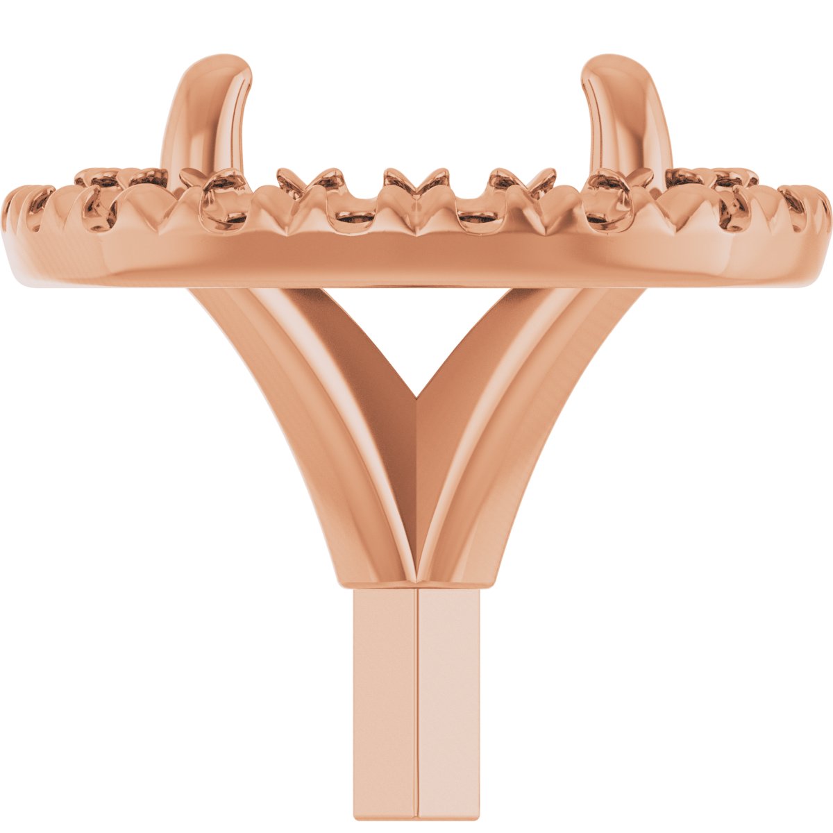 Round 4-Prong Halo-Style Peg Setting
