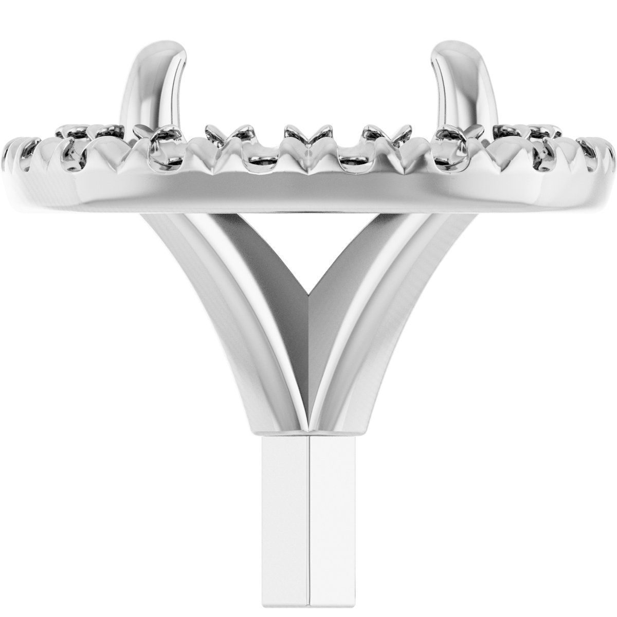 Round 4-Prong Halo-Style Peg Setting
