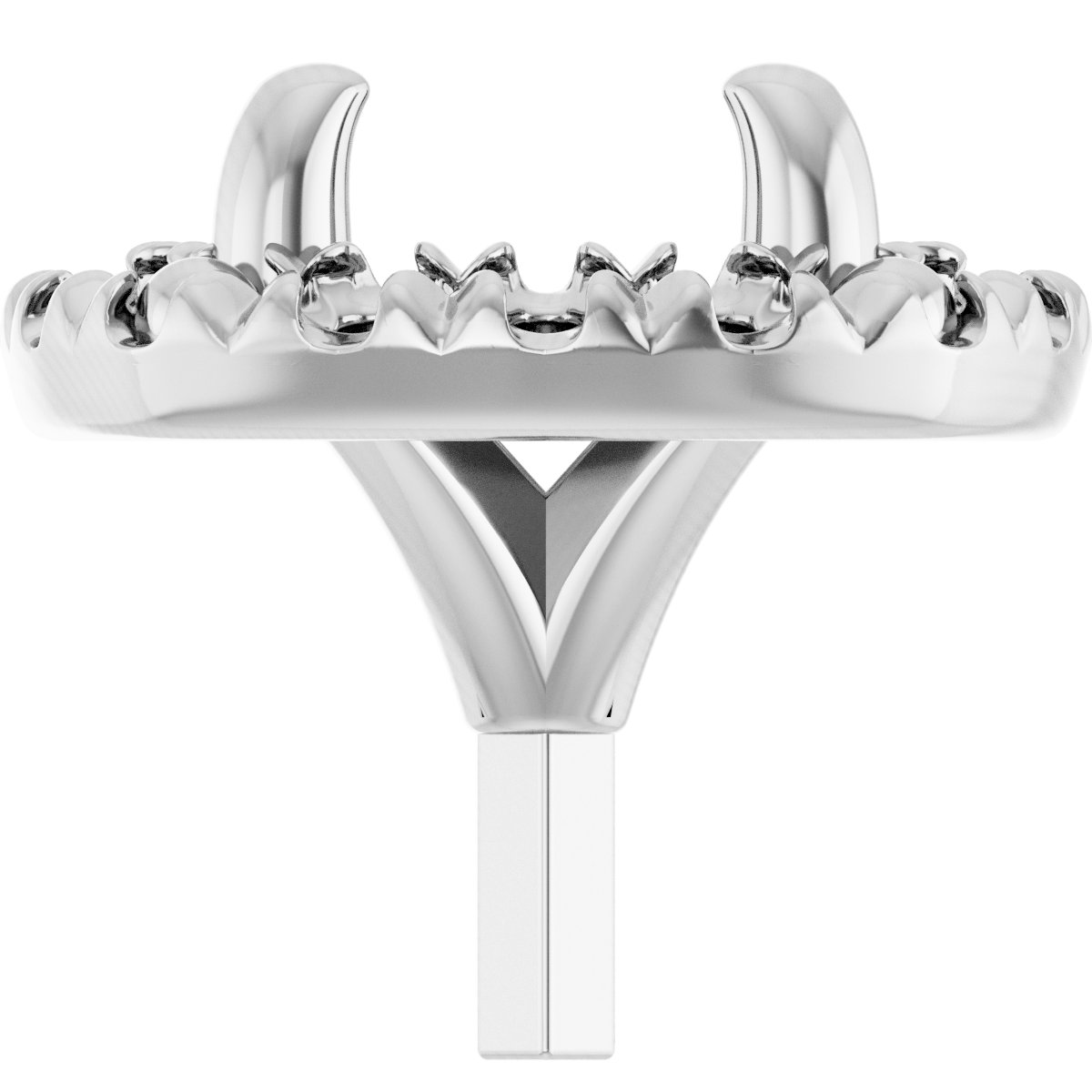 Round 4-Prong Halo-Style Peg Setting