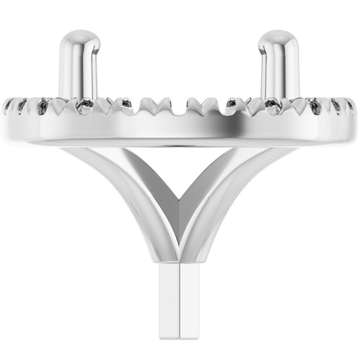 Round 4-Prong Halo-Style Peg Setting