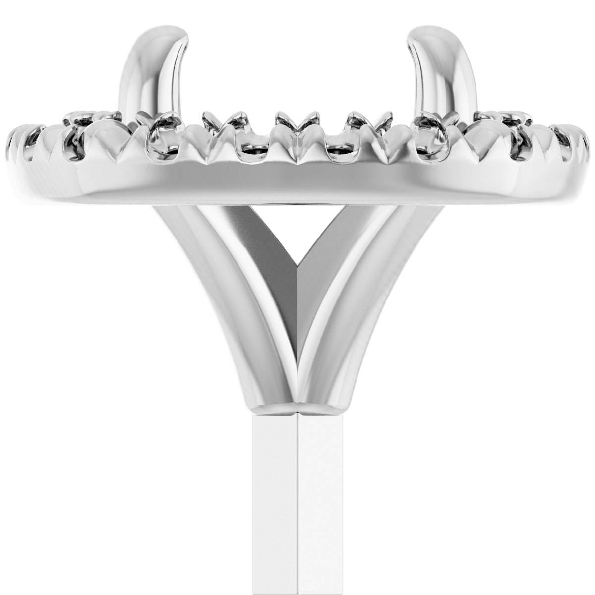 Round 4-Prong Halo-Style Peg Setting