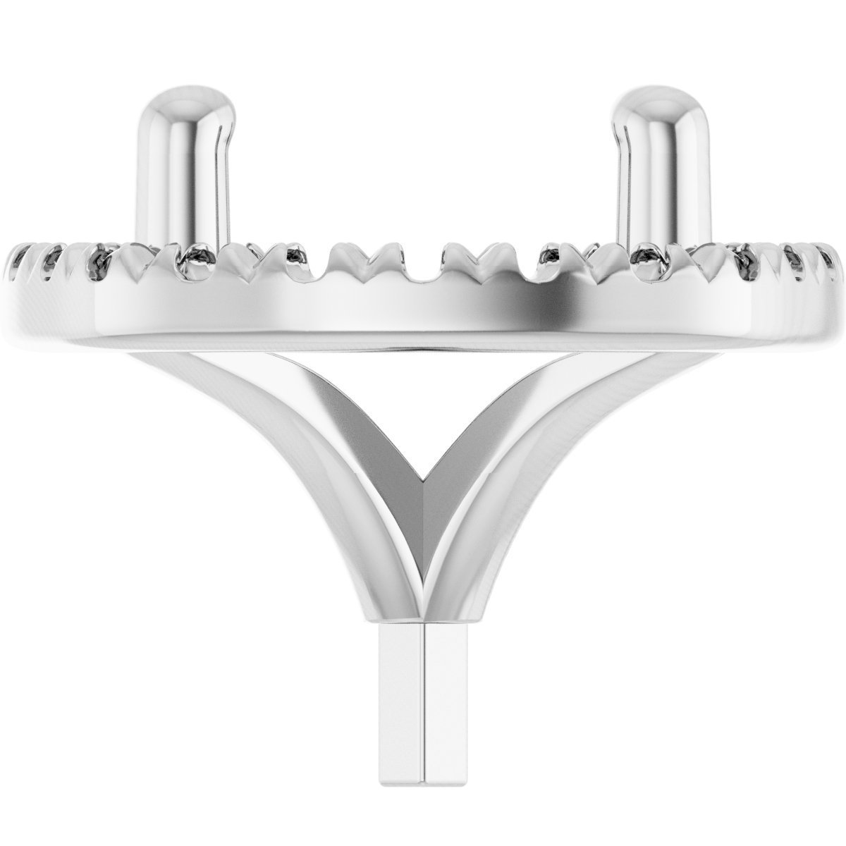 Round 4-Prong Halo-Style Peg Setting
