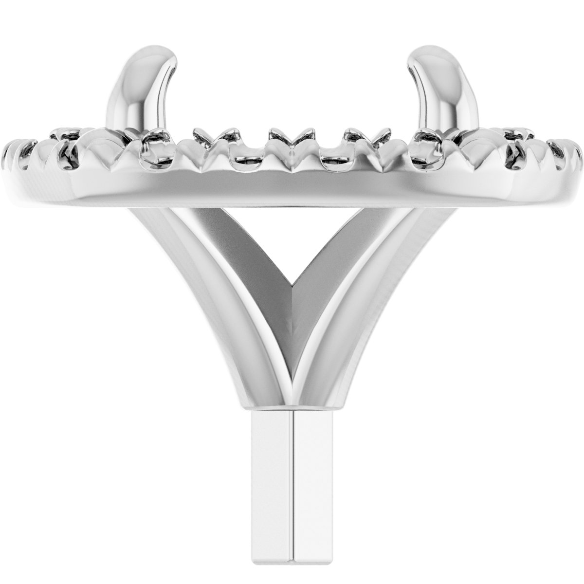 Round 4-Prong Halo-Style Peg Setting