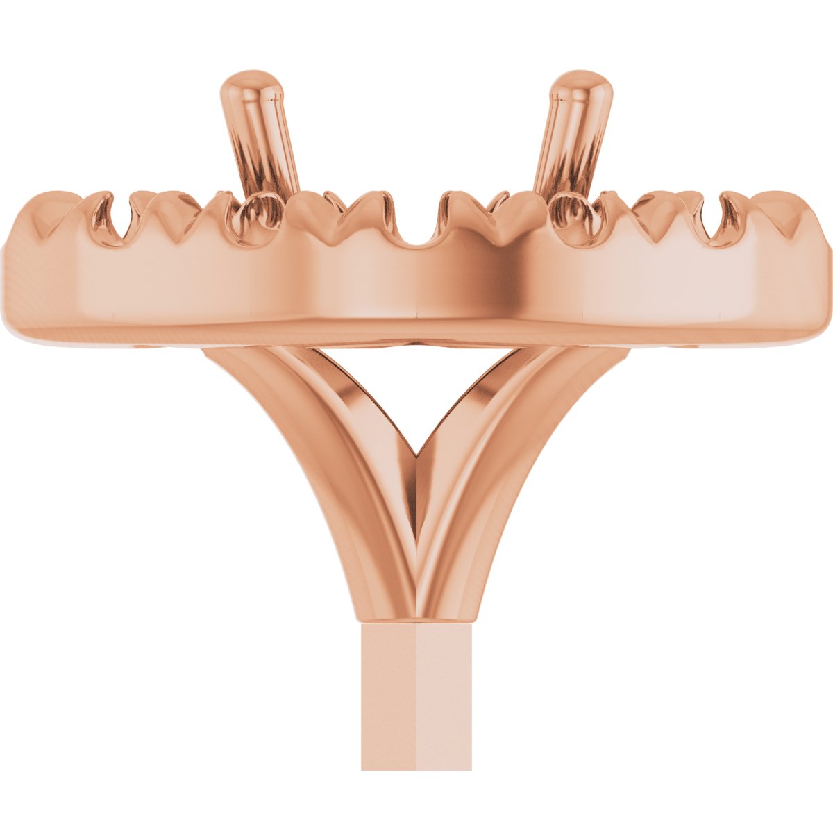 French-Set Halo-Style Peg Setting
